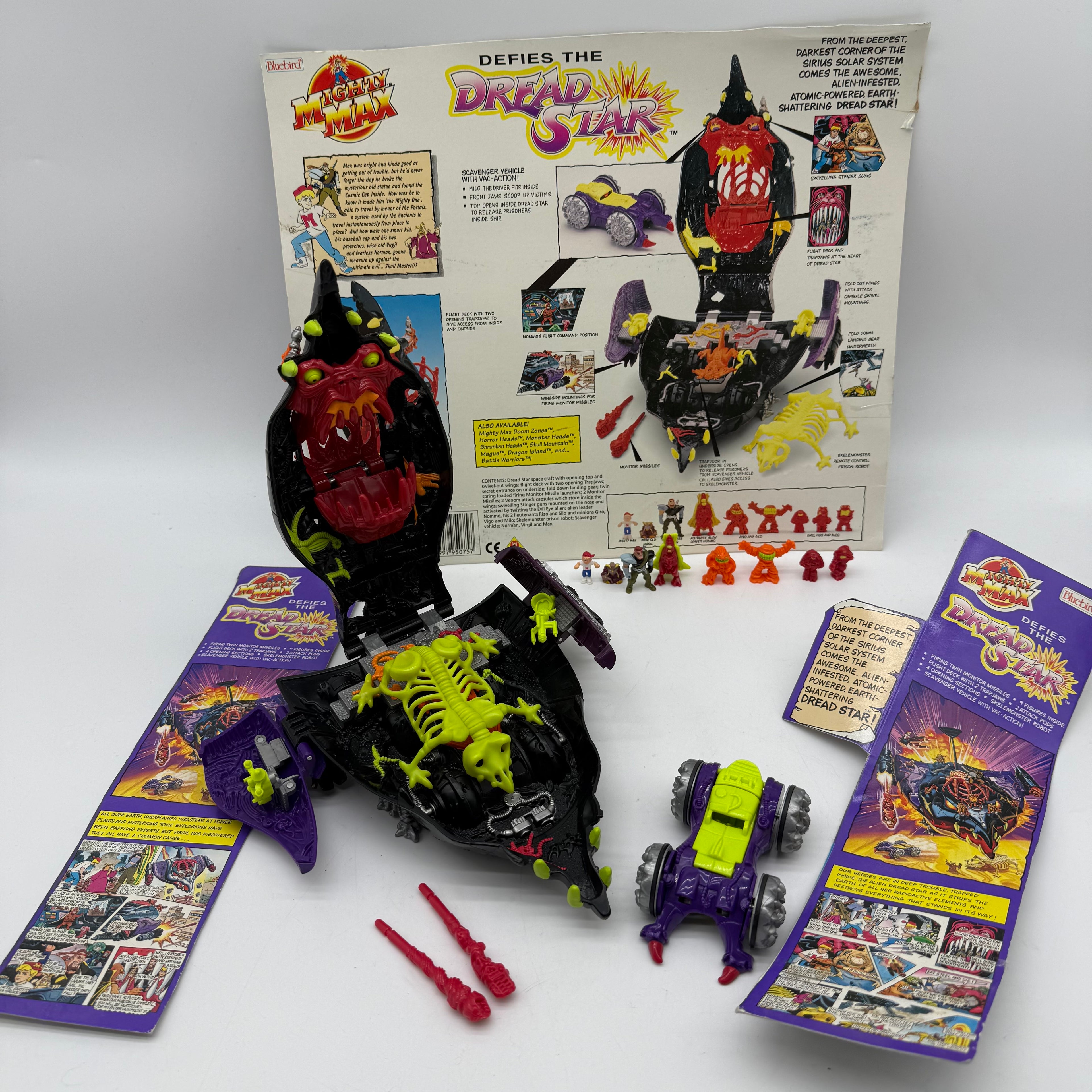 Mighty Max Bluebird Toys Mighty Max Dread Star Complete with Instructions
