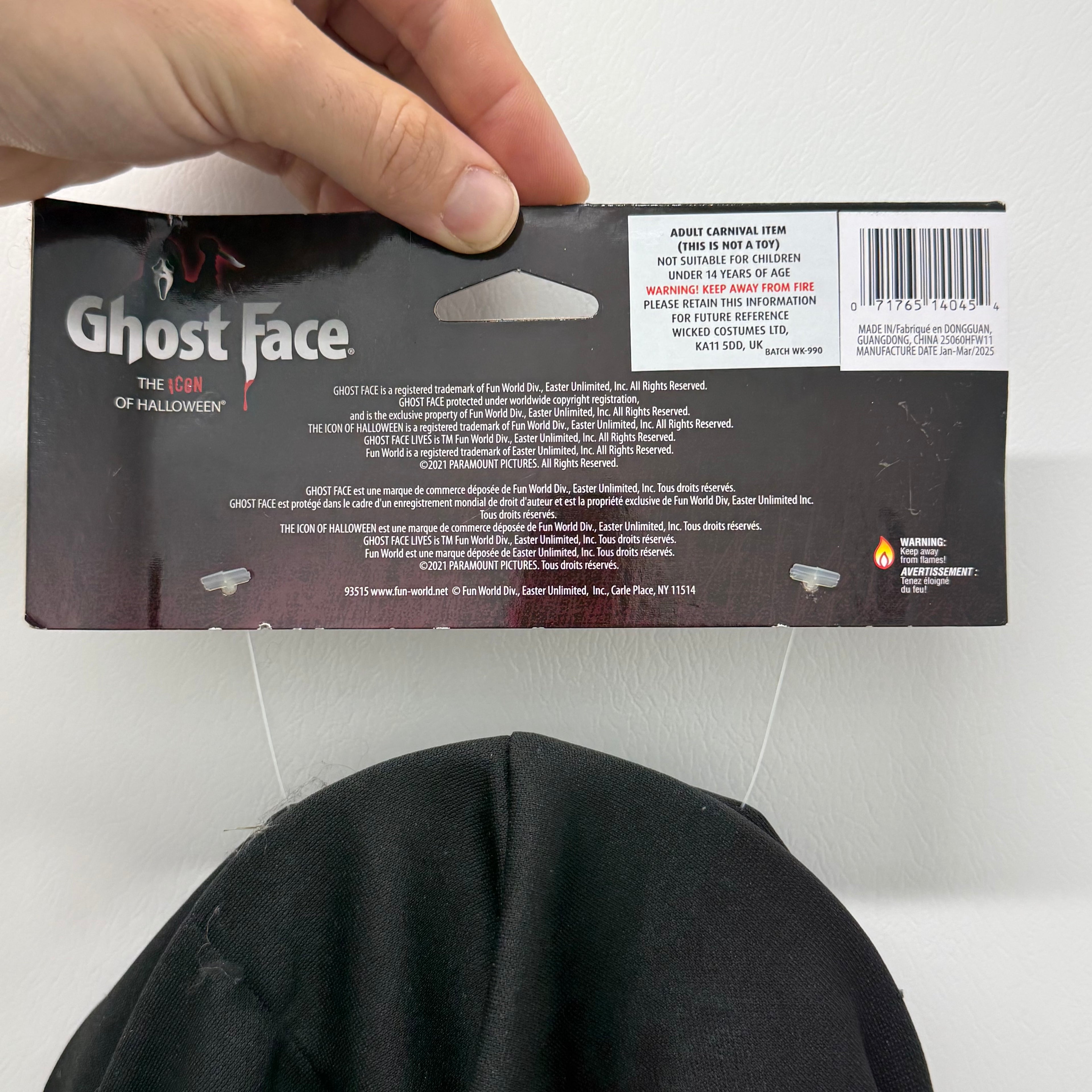 Horror Ghost Face Chrome Mask New