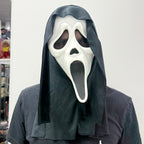 Horror Ghost Face Mask with Head Dress