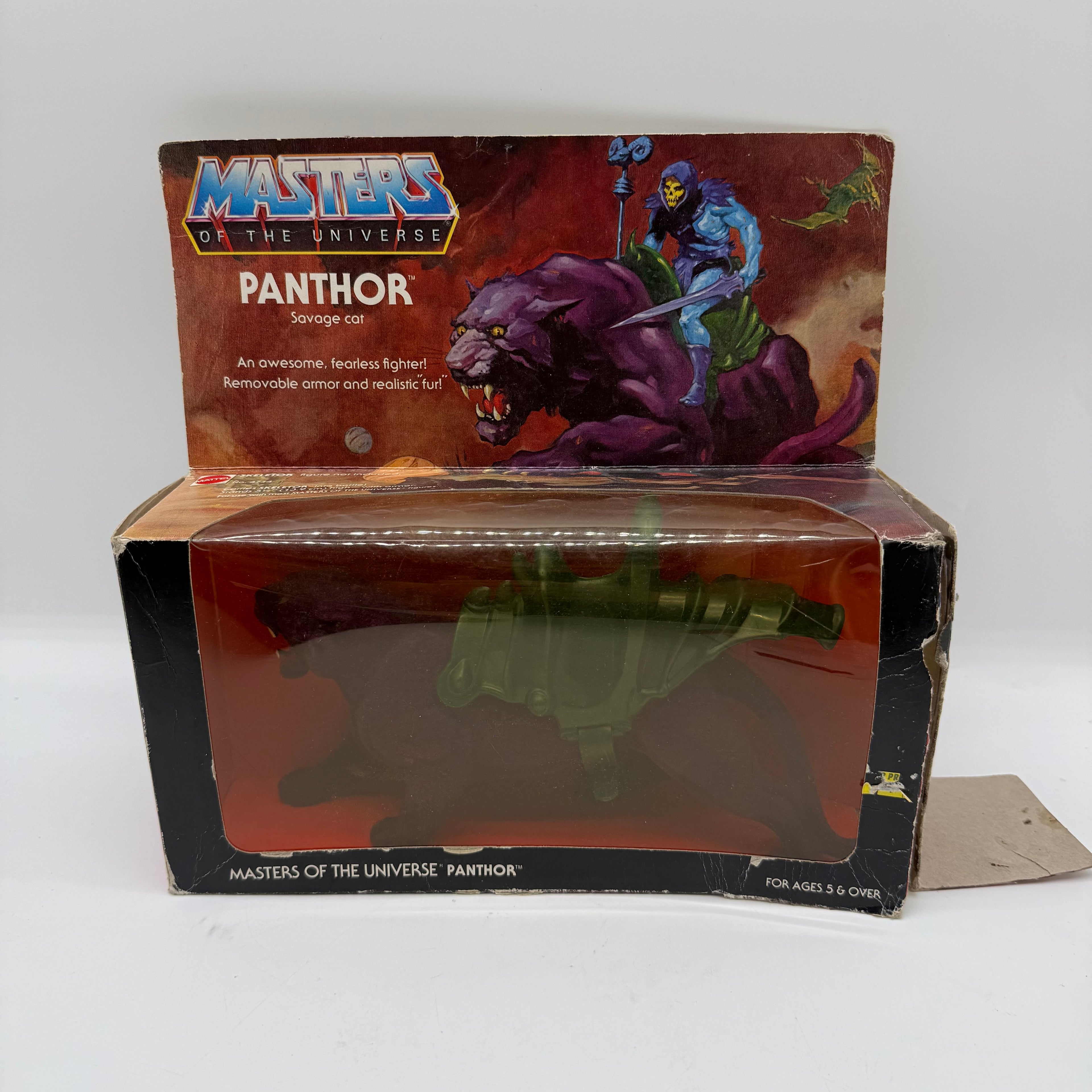 Mattel MOTU 'Masters of the Universe Panthor 1982 Action Figure Boxed