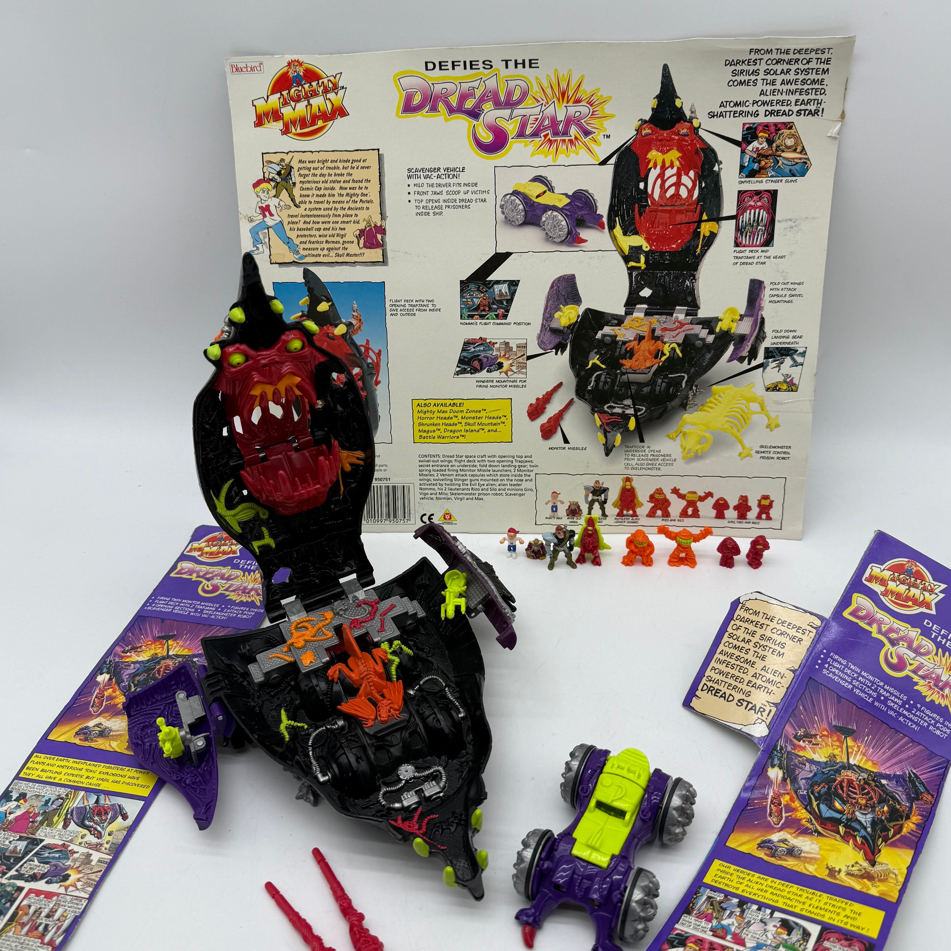 Mighty Max Bluebird Toys Mighty Max Dread Star Complete with Instructions