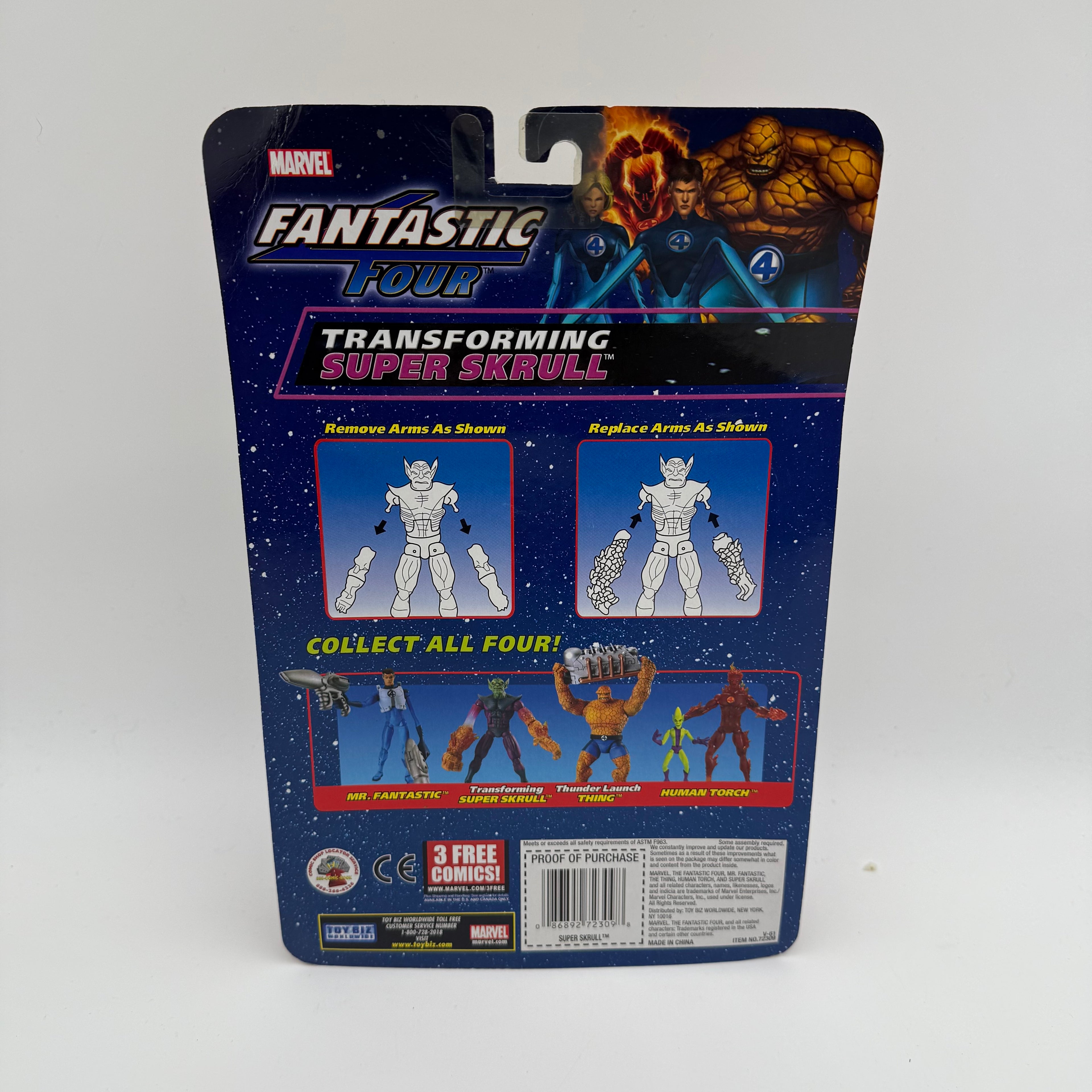 Marvel ToyBiz Fantastic Four Super Skrull Figure