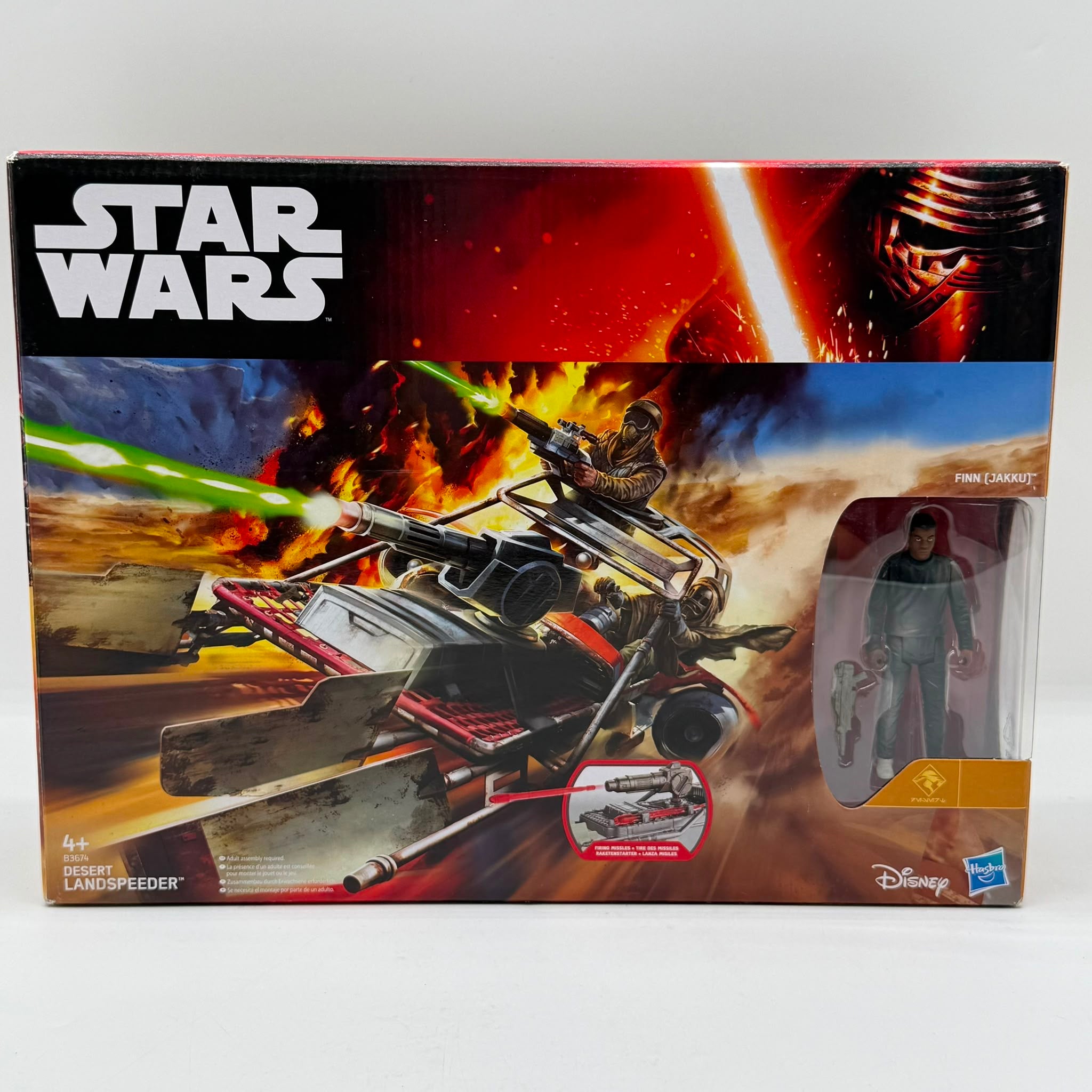 Star Wars Desert Landspeeder with Finn Playset