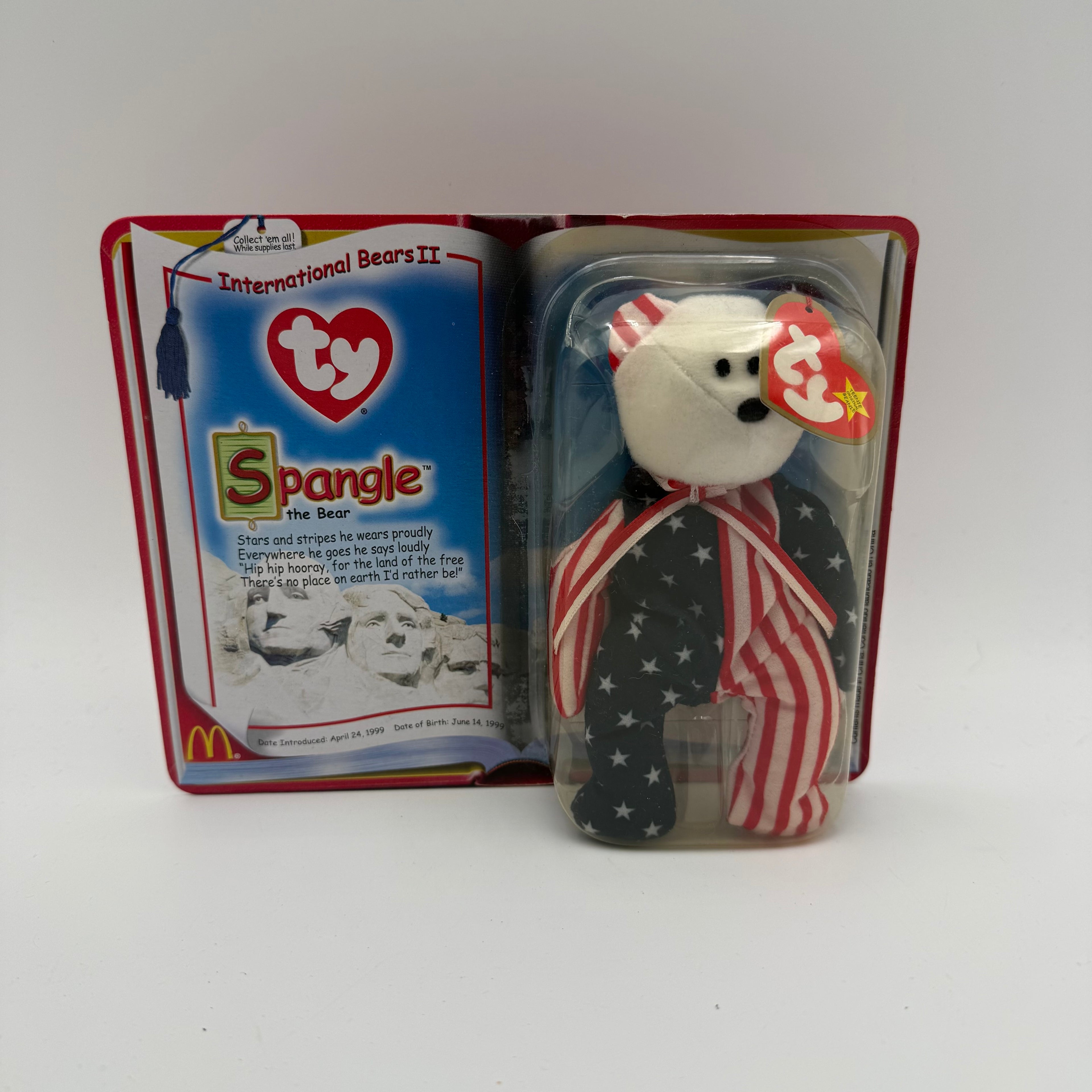 TY Beanie Babies Spangle Bear McDonalds Plushy