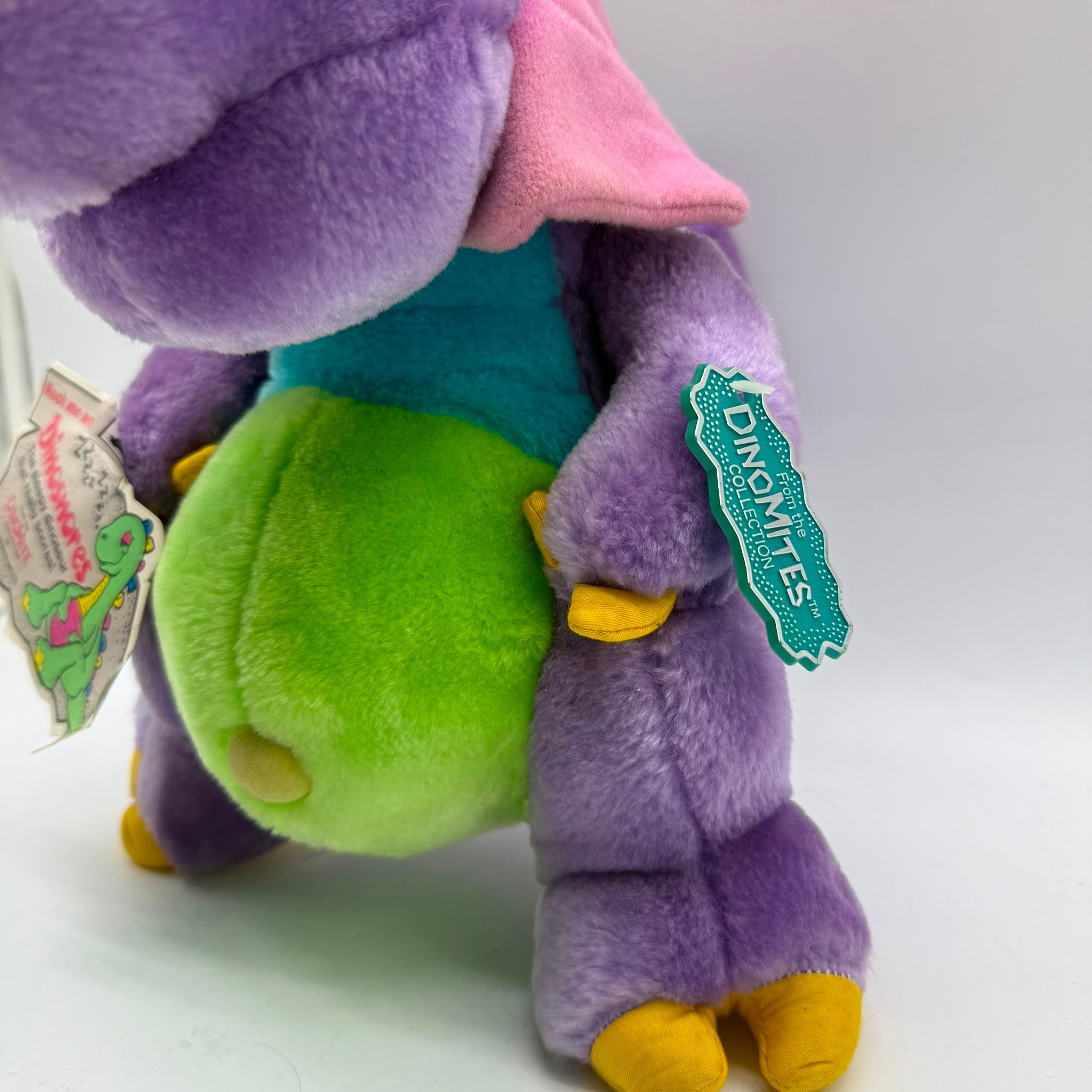 Vintage 1986 Dinosmites Dinosnores Soft Toy Plush with Tags