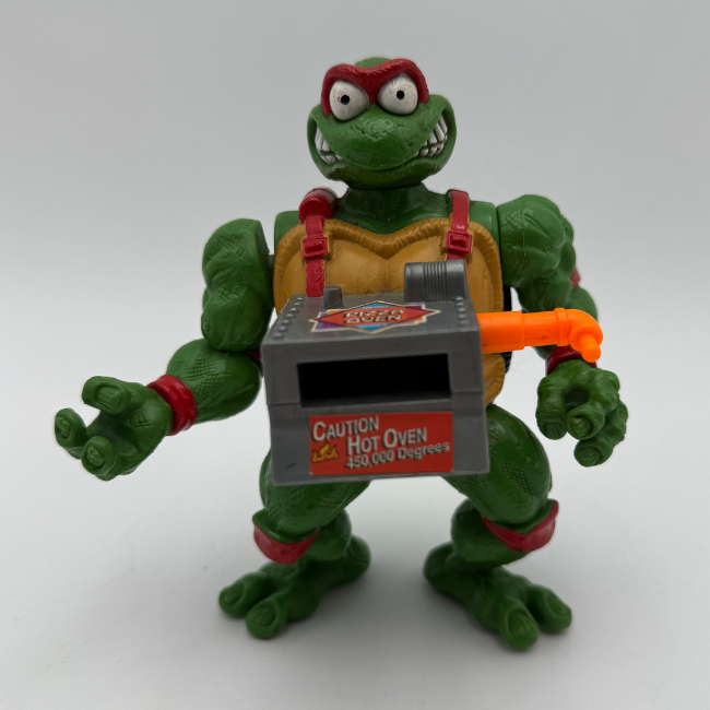 Playmates 1994 Teenage Mutant Ninja Turtles 10th Anniversary Pizza Tossin Raphael