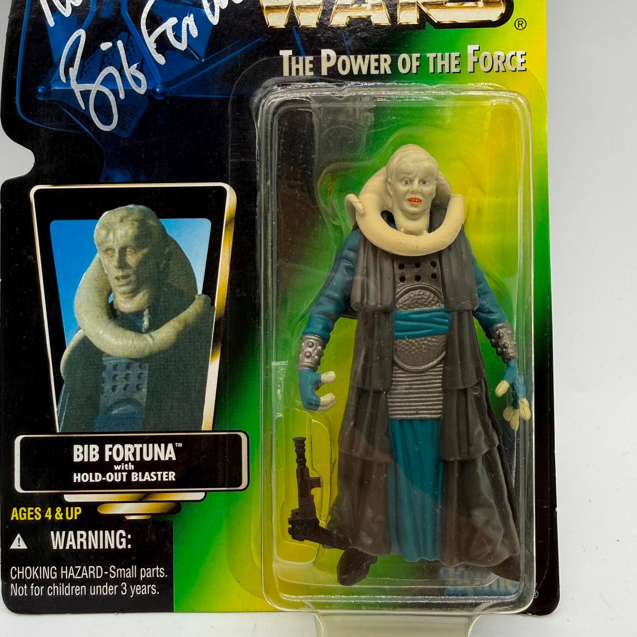Star Wars POTF Michael Carter Signed Bib Fortuna New Carded
