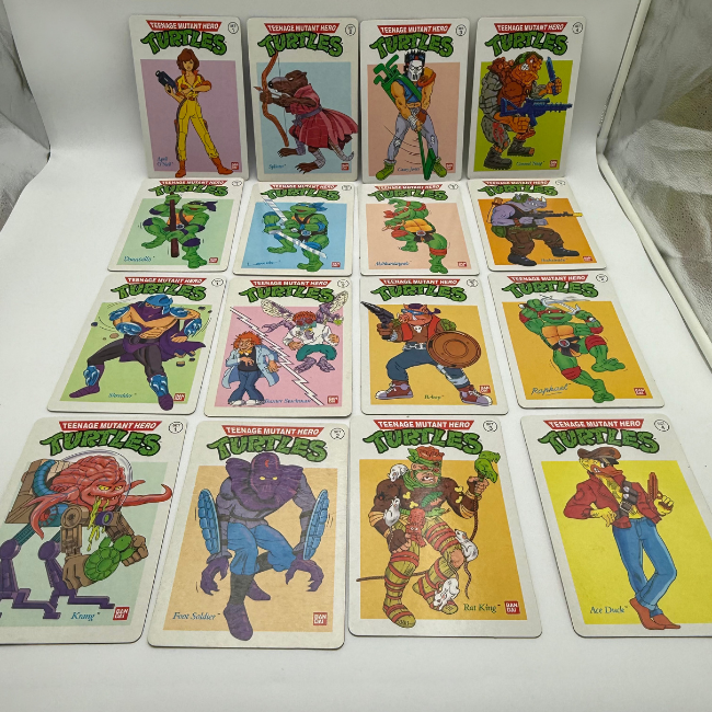 Teenage Mutant Ninja Turtles Info Stickers Complete Set 1990