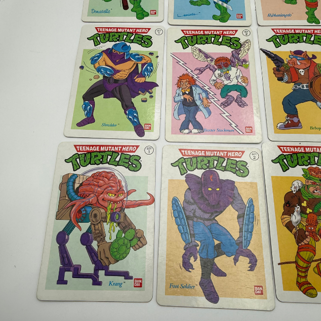 Teenage Mutant Ninja Turtles Info Stickers Complete Set 1990