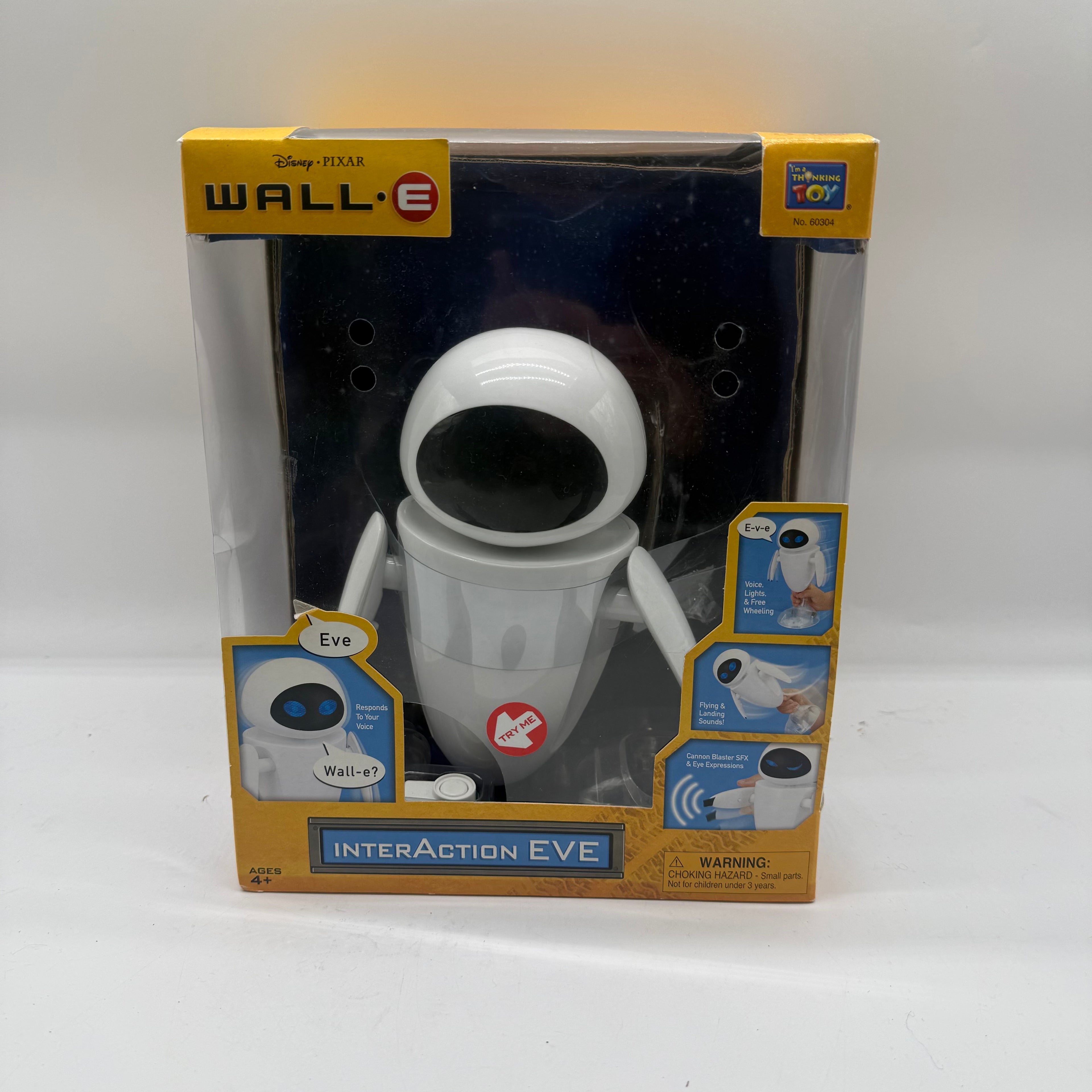 Disney Wall-E Thinkway Toys Interaction Eve 8’ Action Figure