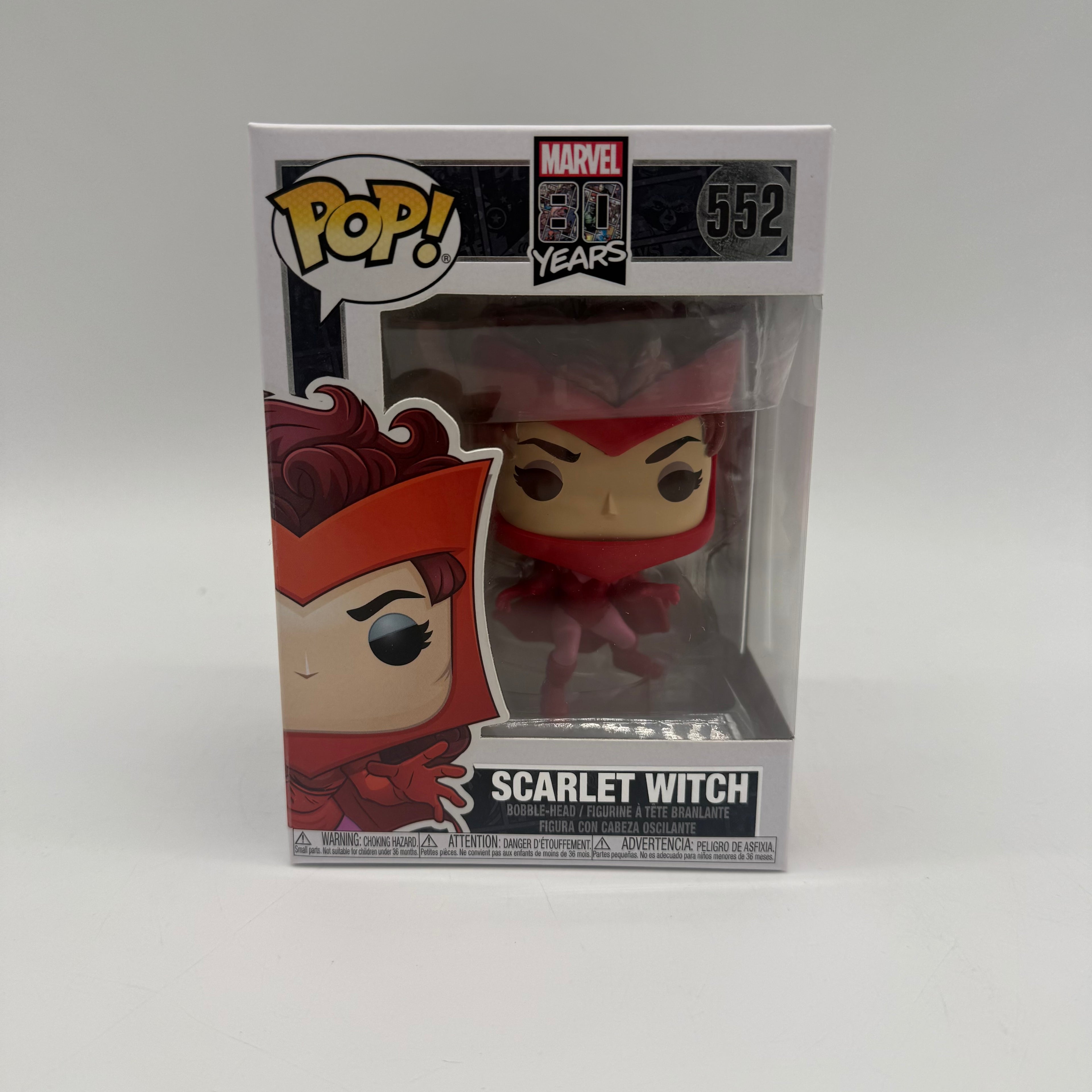 Marvel 80 Years Scarlet Witch 552 Funko Pop Boxed