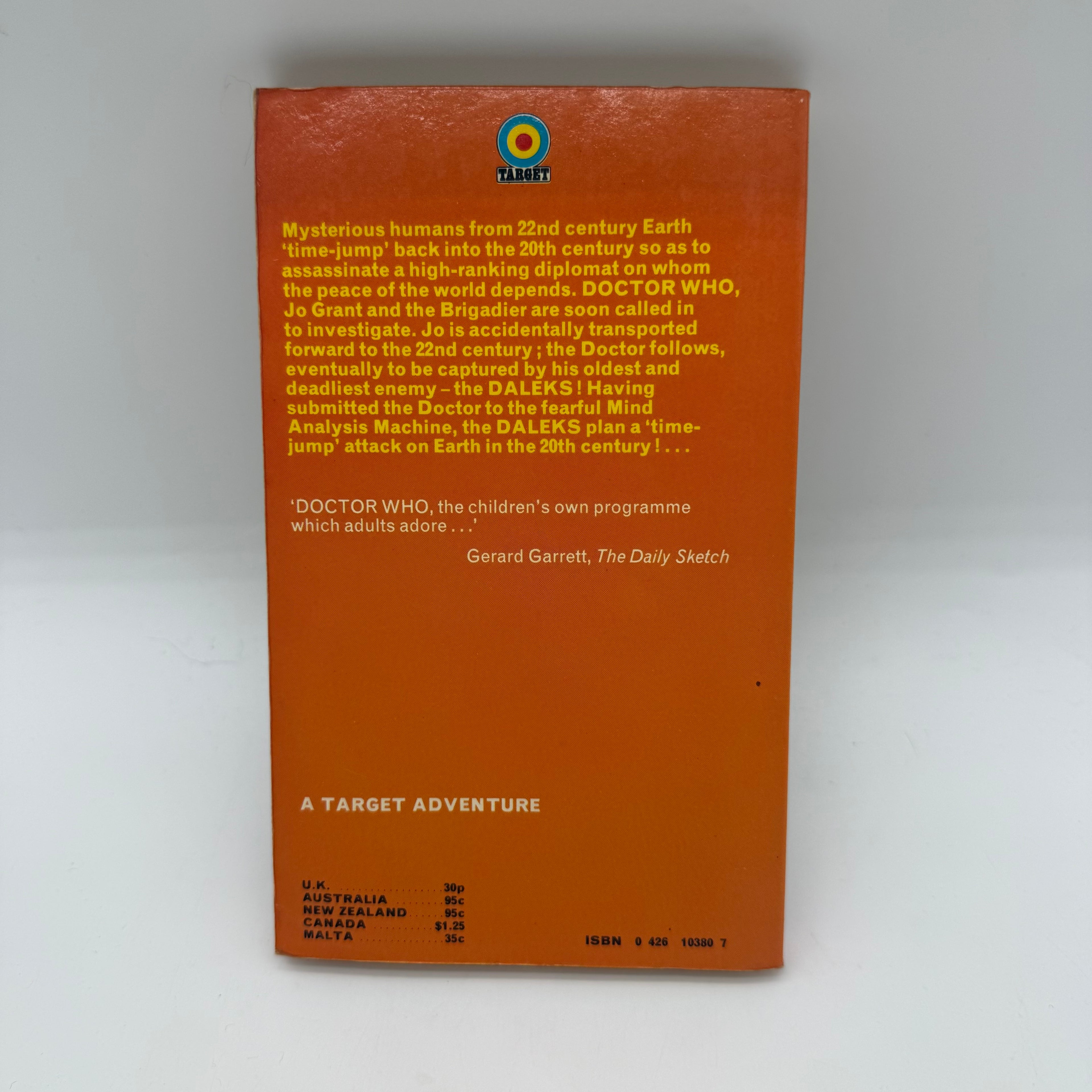 Doctor Who and the Day of the Daleks Target Terrance Dicks Book