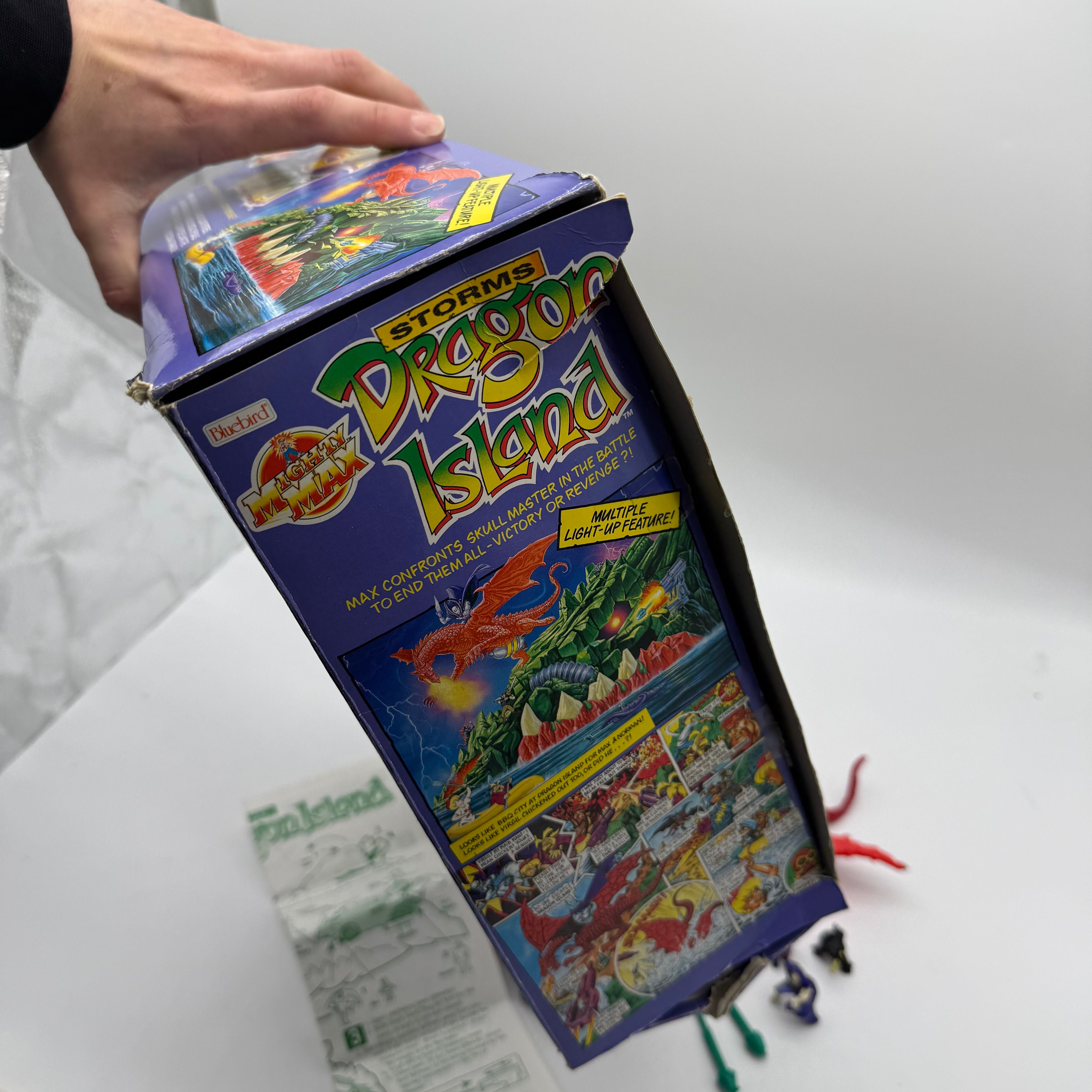 Mighty Max Bluebird Toys Storms Dragon Island Complete Boxed Playset