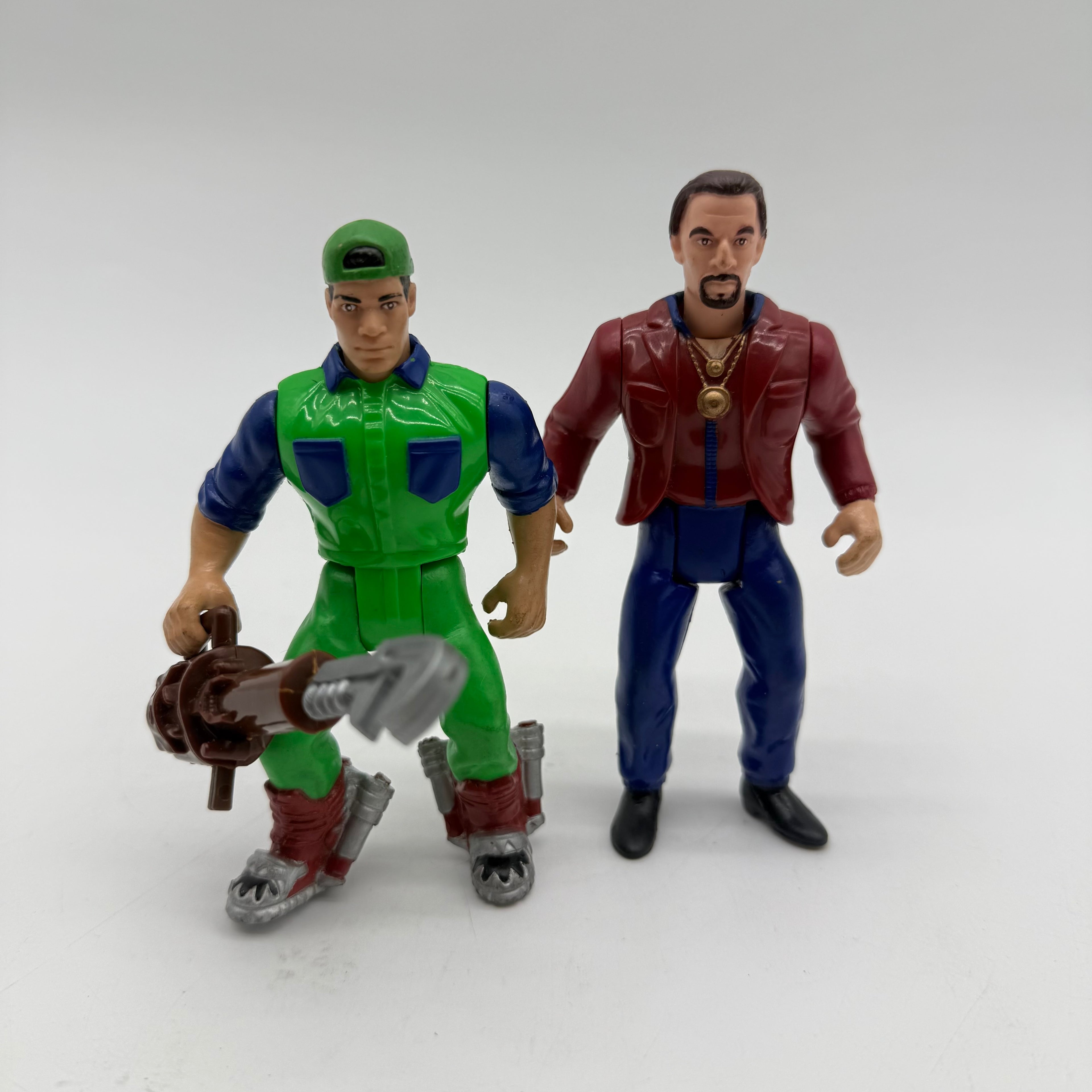 ERTL 1993 Super Mario Bros Movie Luigi and Spike Figures