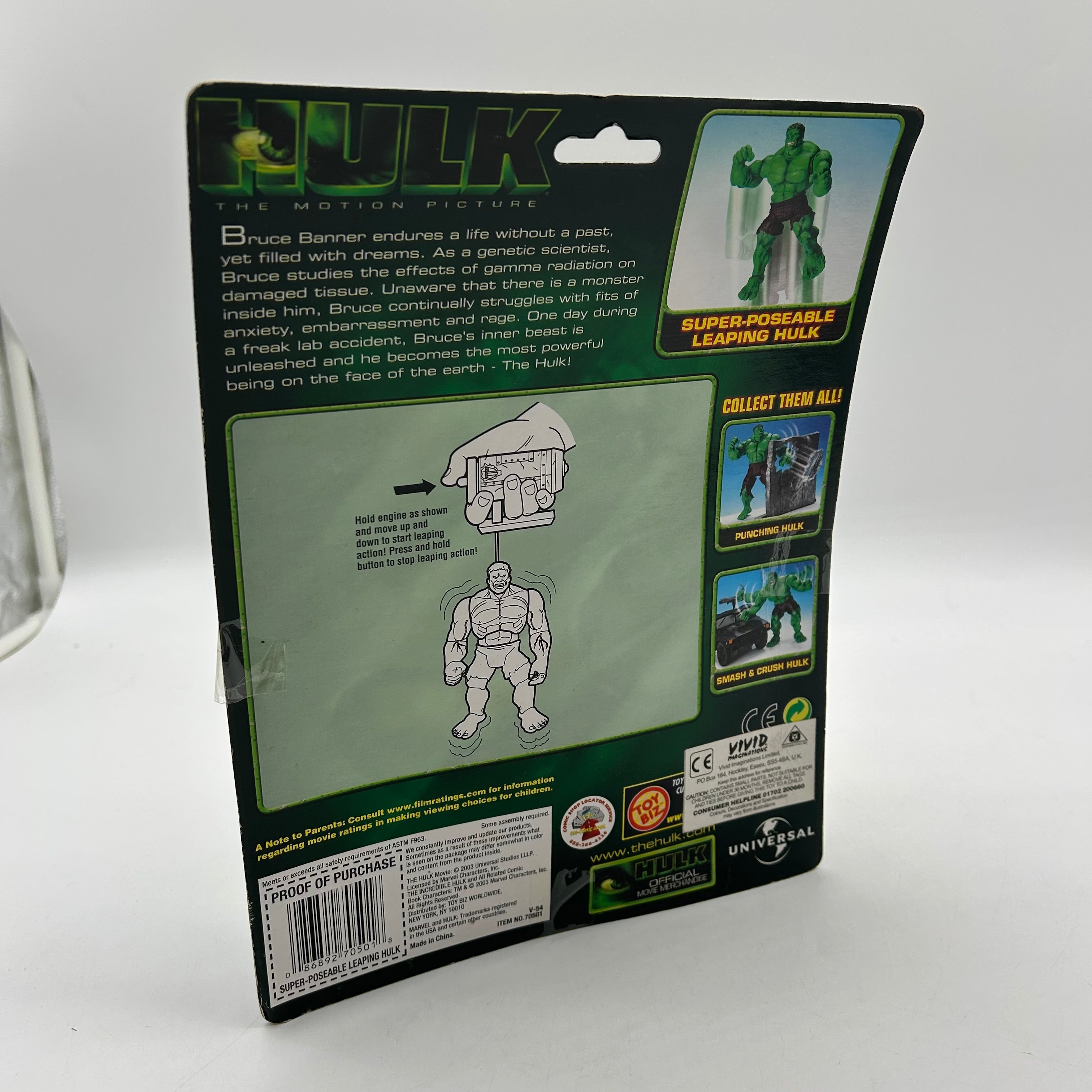 The Incredible Hulk Smash and Crush Hulk Action Figure