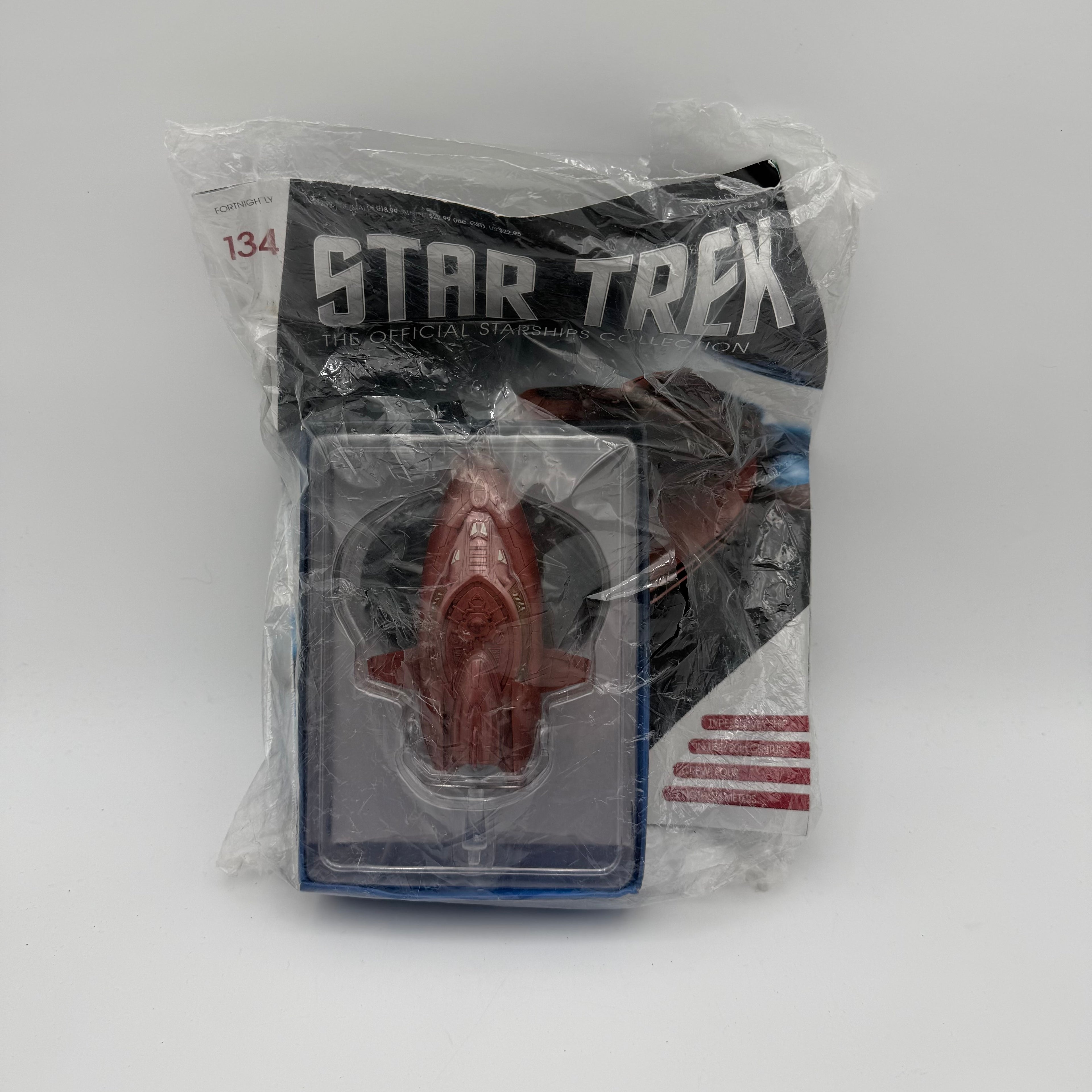 Star Trek Eaglemoss 134 Vulcan Survey Ship Collectors Magazine - Sealed