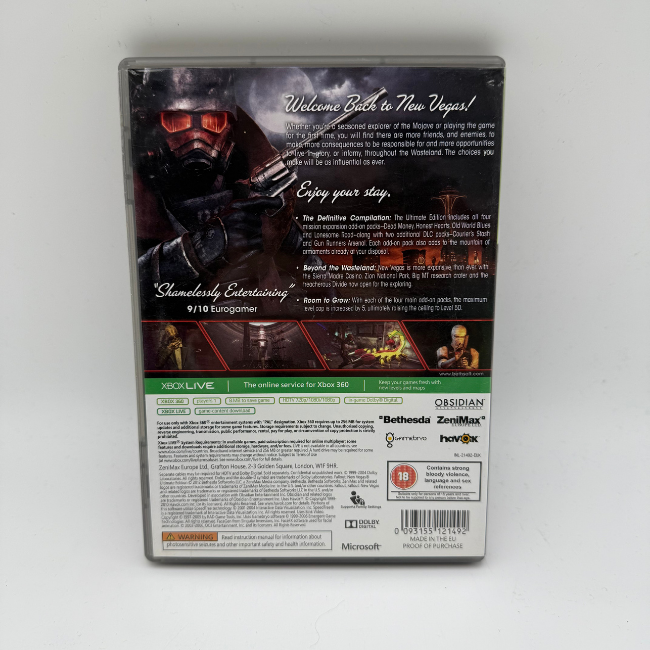 Xbox 360 Classics Fallout New Vegas Ultimate Edition Video Game