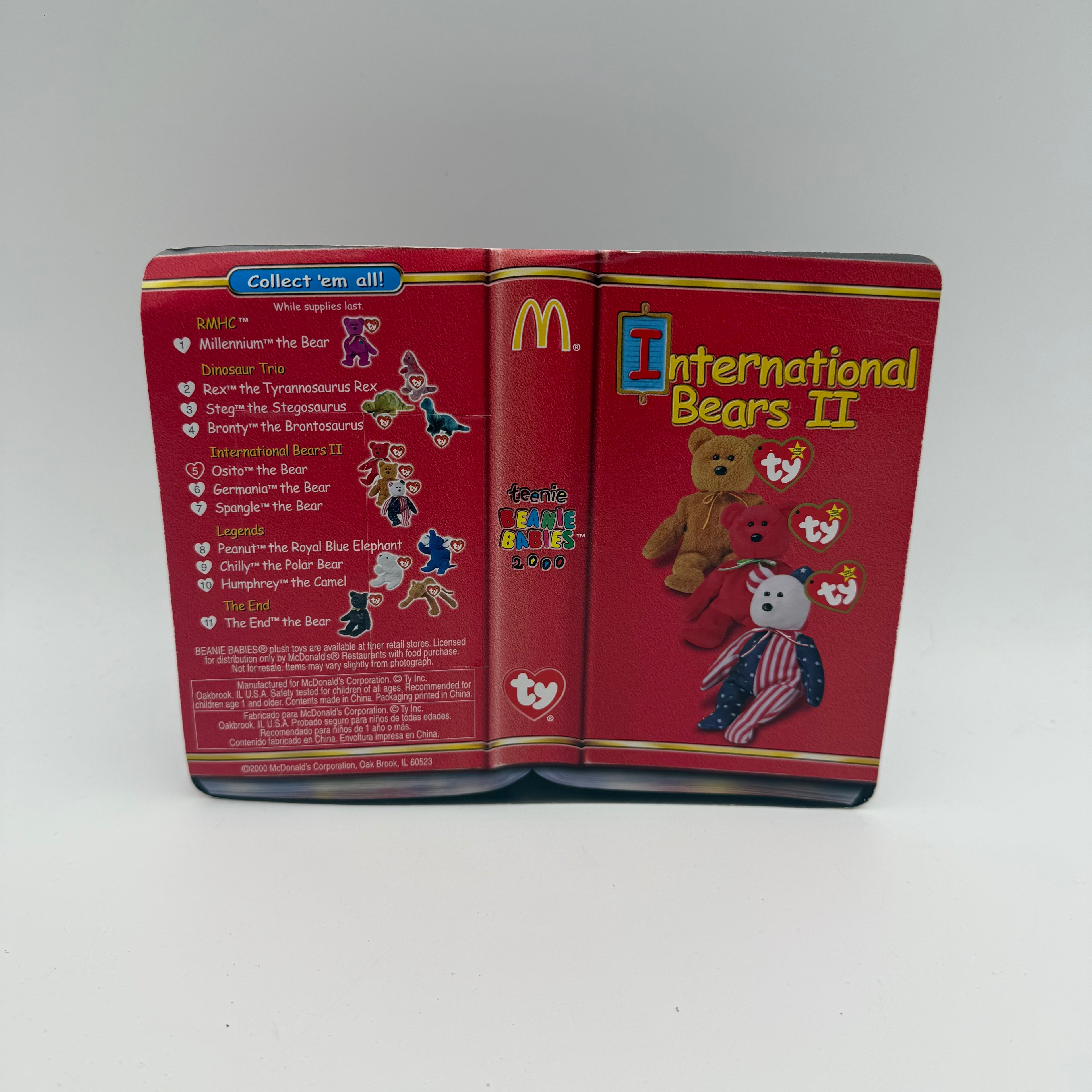 TY Beanie Babies Osito Bear McDonalds Plushy