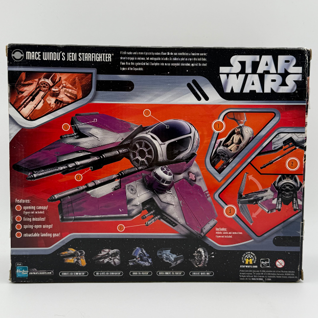Star Wars Hasbro Mace Windu's Jedi Starfighter The Saga Collection