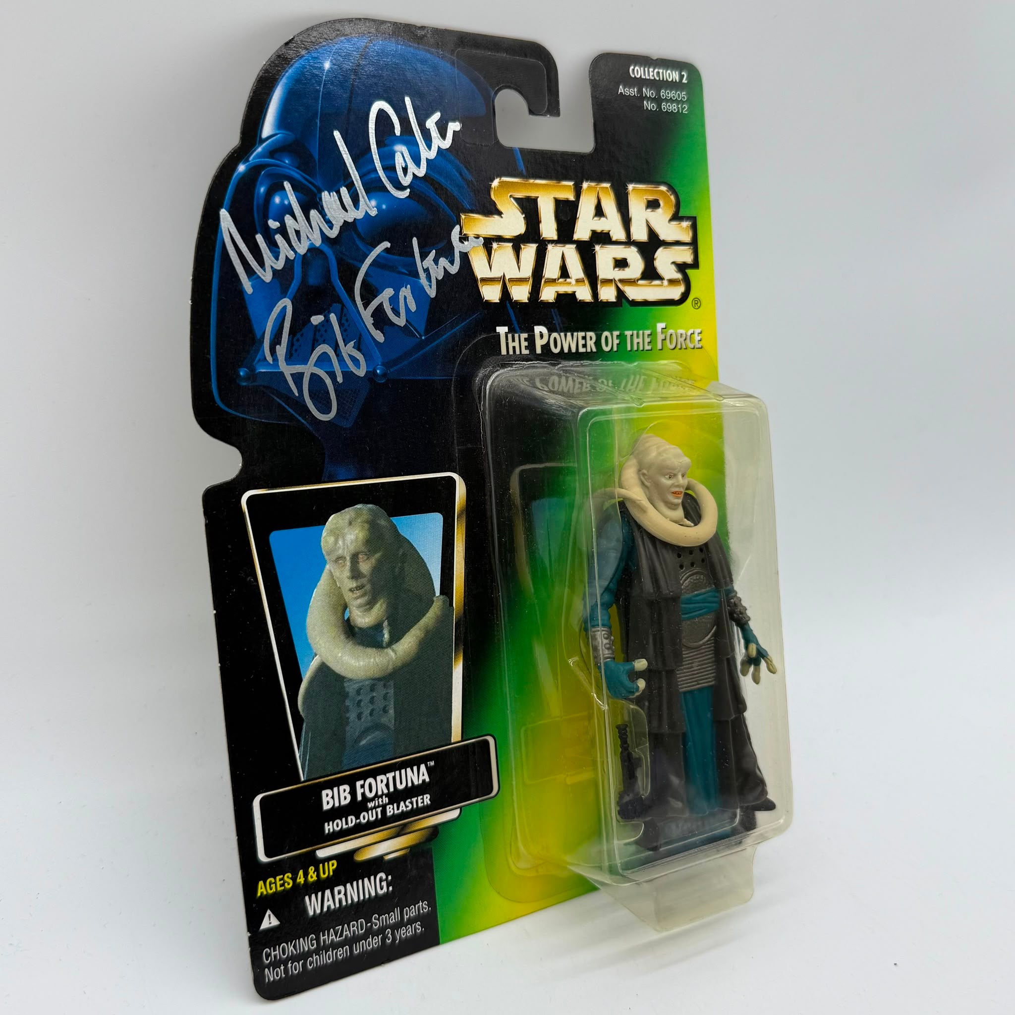 Star Wars POTF Michael Carter Signed Bib Fortuna New Carded