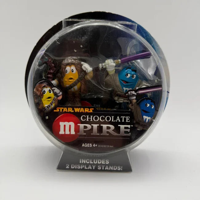 Star Wars Chocolate Empire M&M Chewbacca / Mace Windu Action Figures