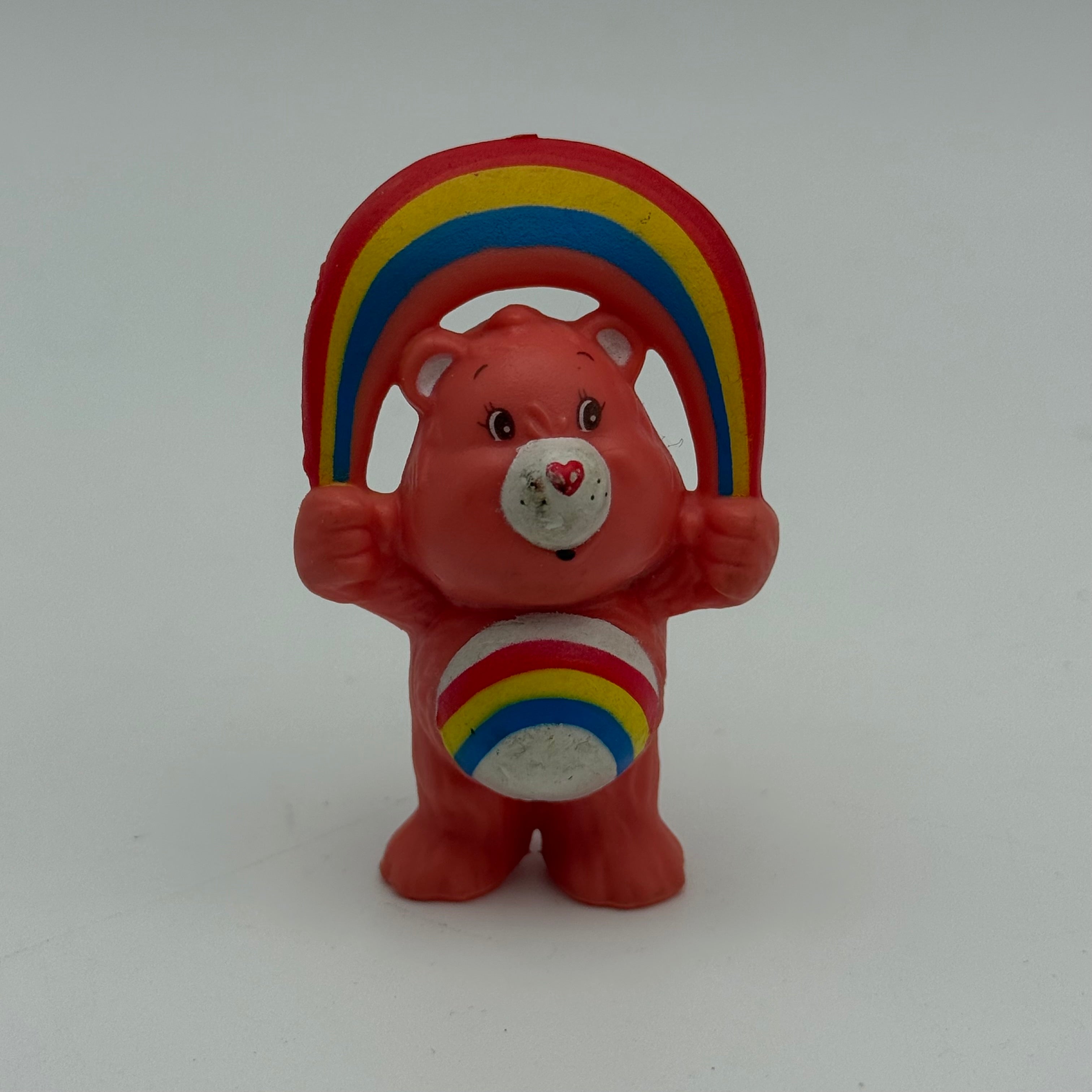 Kenner 1983 Care Bears Cheer Bear Rainbow PVC Mini Figure