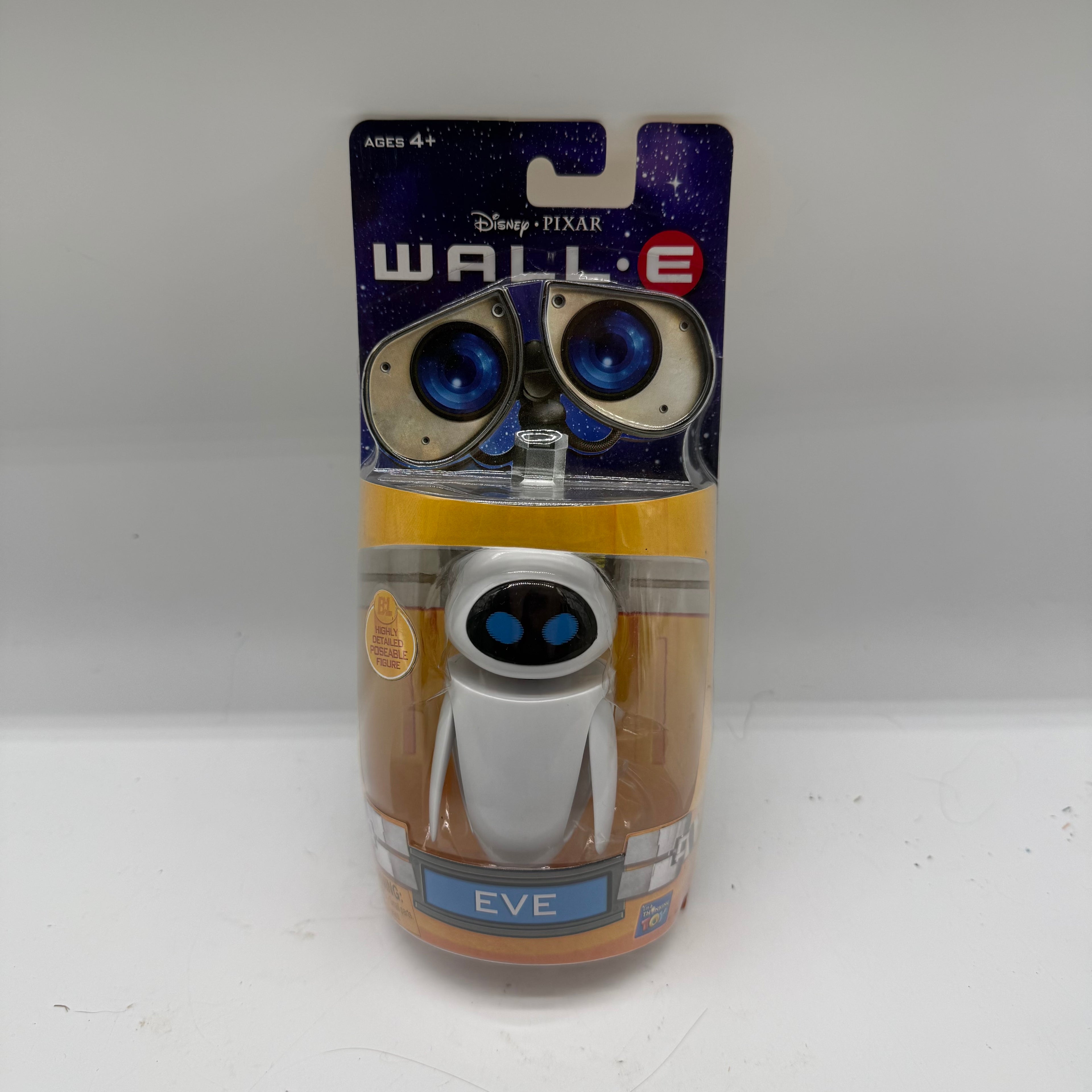 Disney Wall-E Thinkway Toys Eve 3’ Action Figure