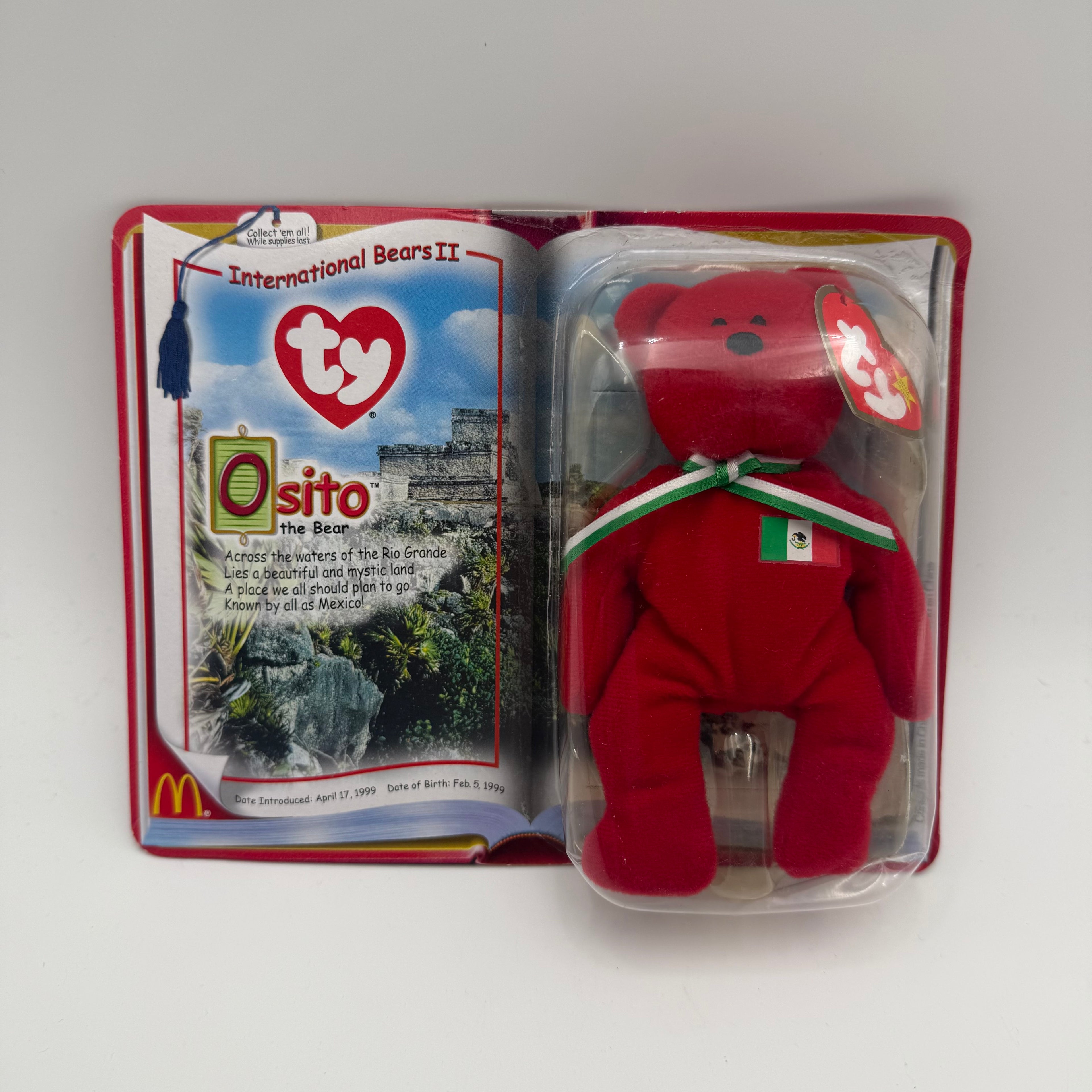 TY Beanie Babies Osito Bear McDonalds Plushy