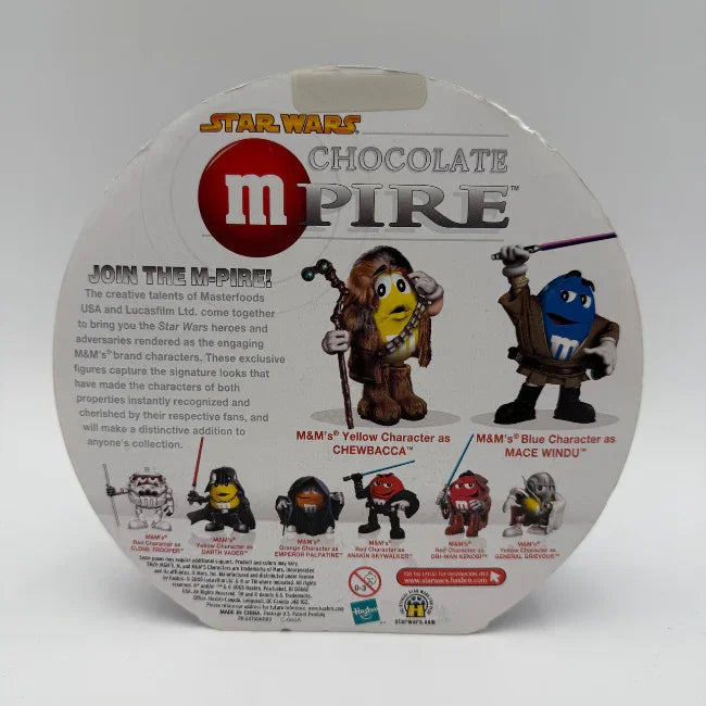 Star Wars Chocolate Empire M&M Chewbacca / Mace Windu Action Figures