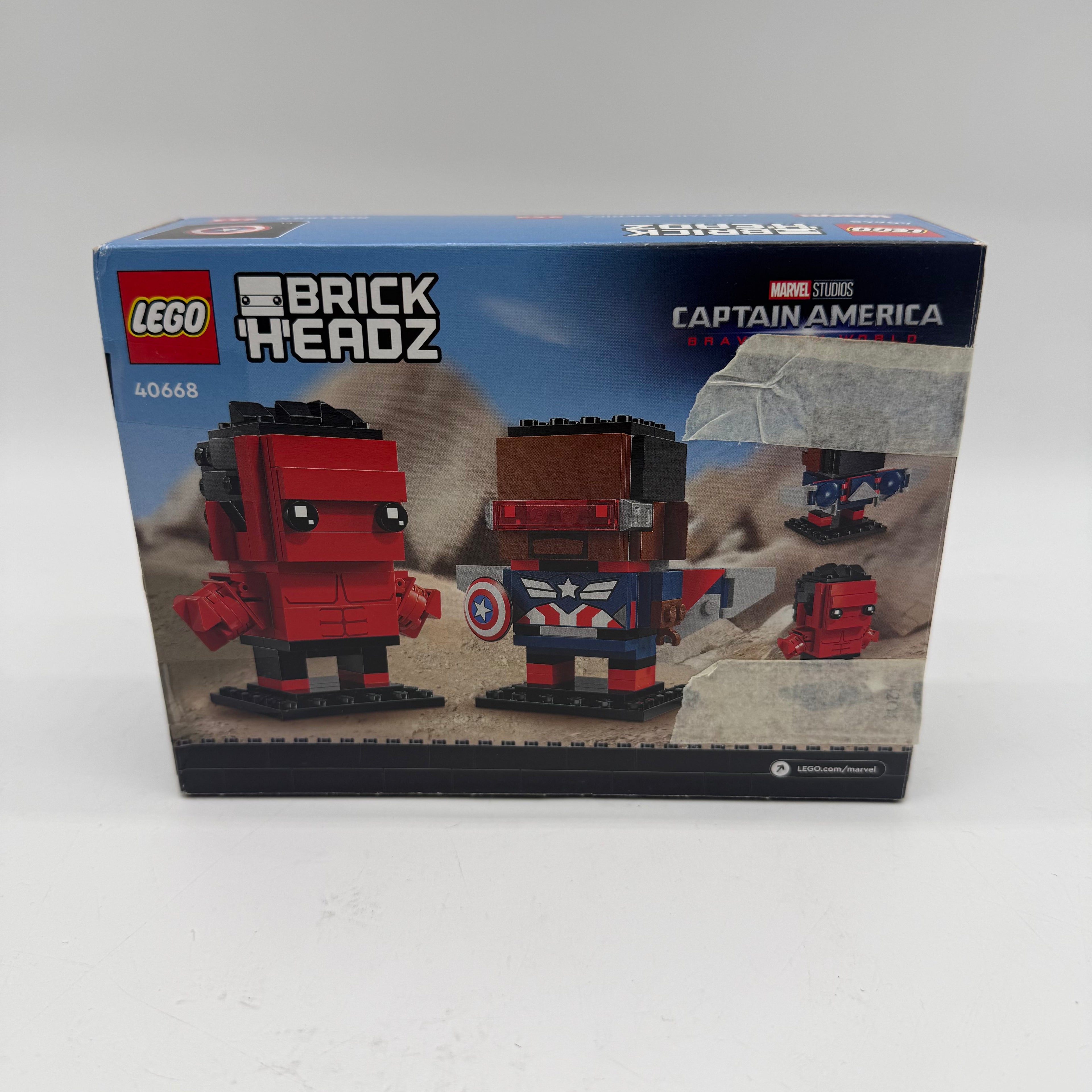 LEGO Brickheadz 40668 Captain America Red Hulk Boxed Complete