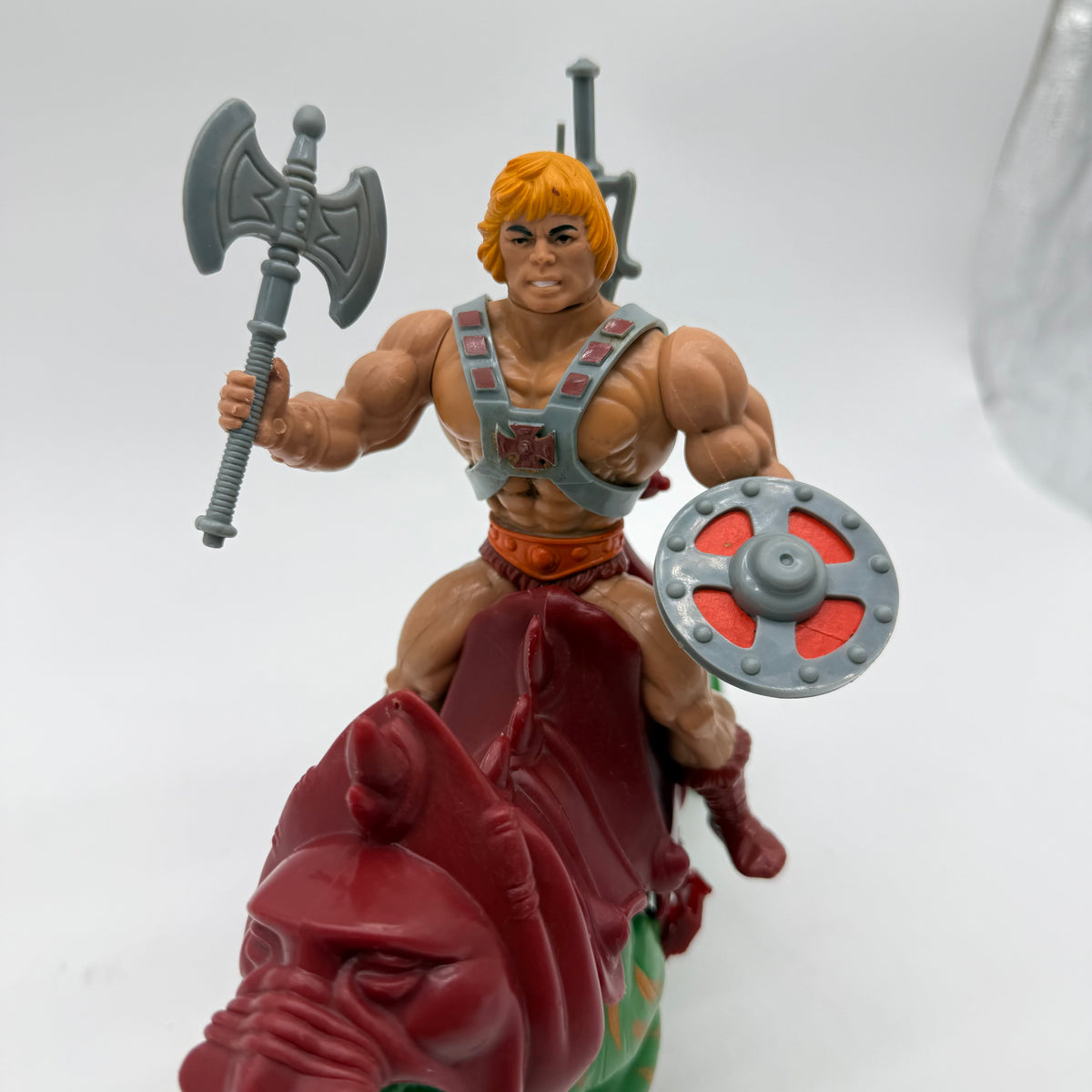 Masters of the Universe 1981 Battle Cat and He-Man Complete