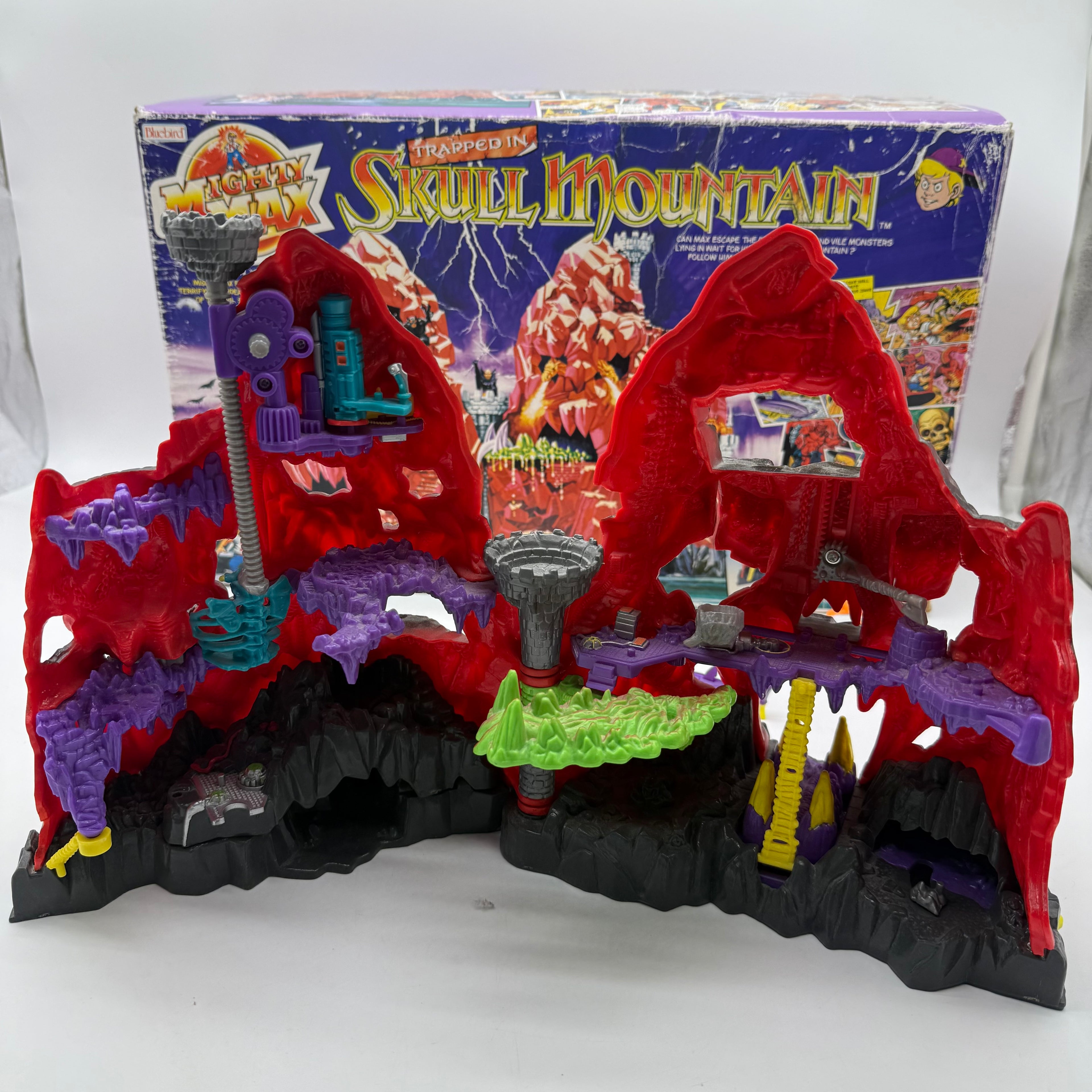 Mighty Max Bluebird Toys Trapped in Skull Mountain Complete Boxed Playset