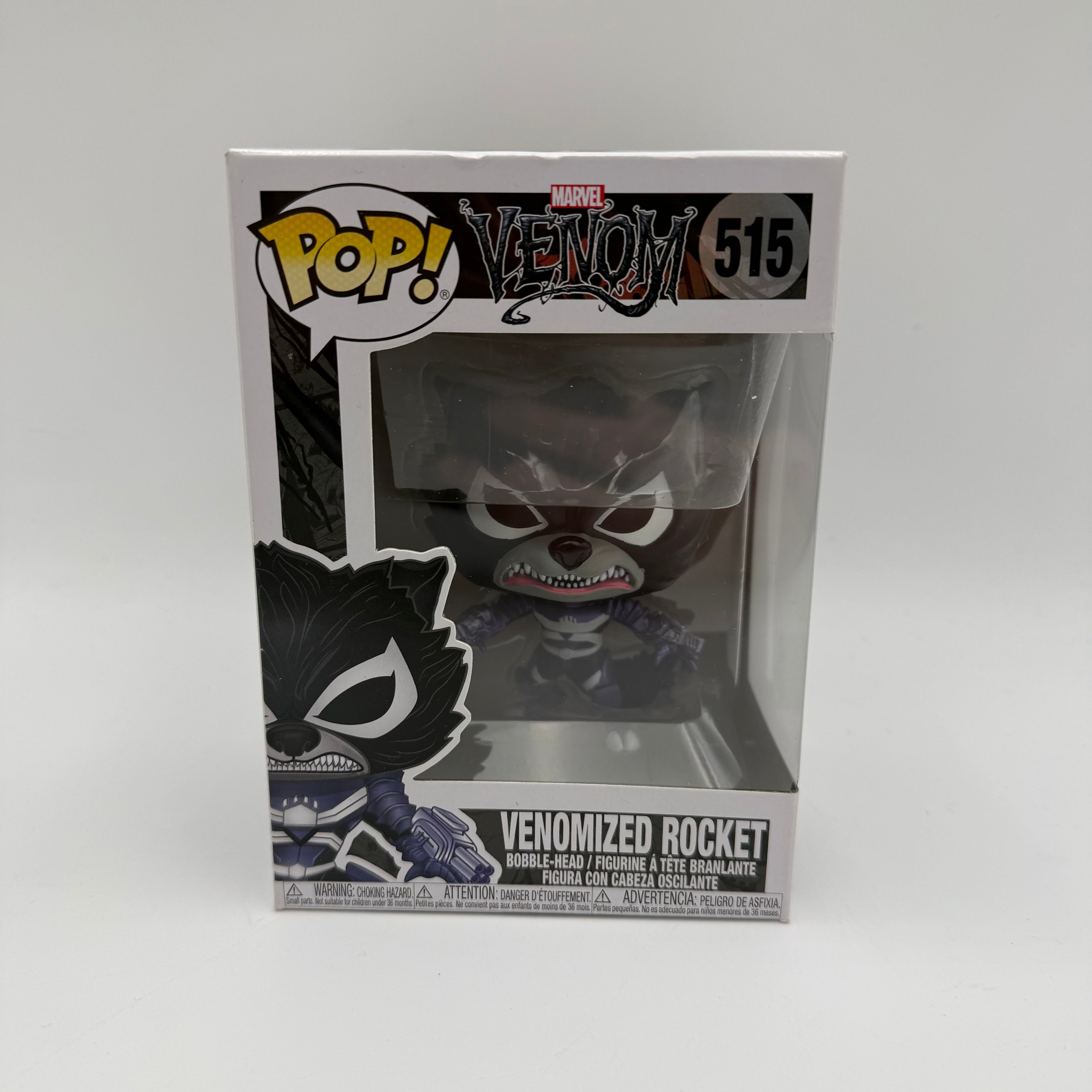 Marvel Funko Pop Venomised Rocket 515 Boxed