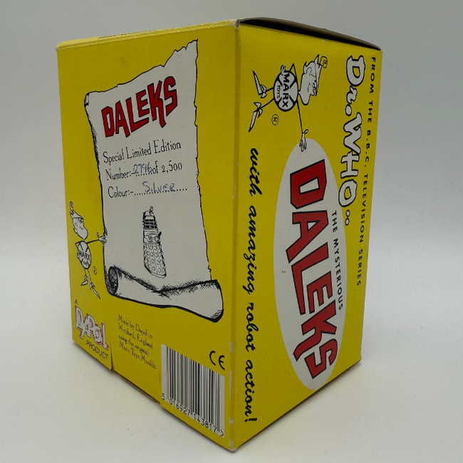 Dr. Who and the Daleks Dapol Silver Battery Operated Dalek