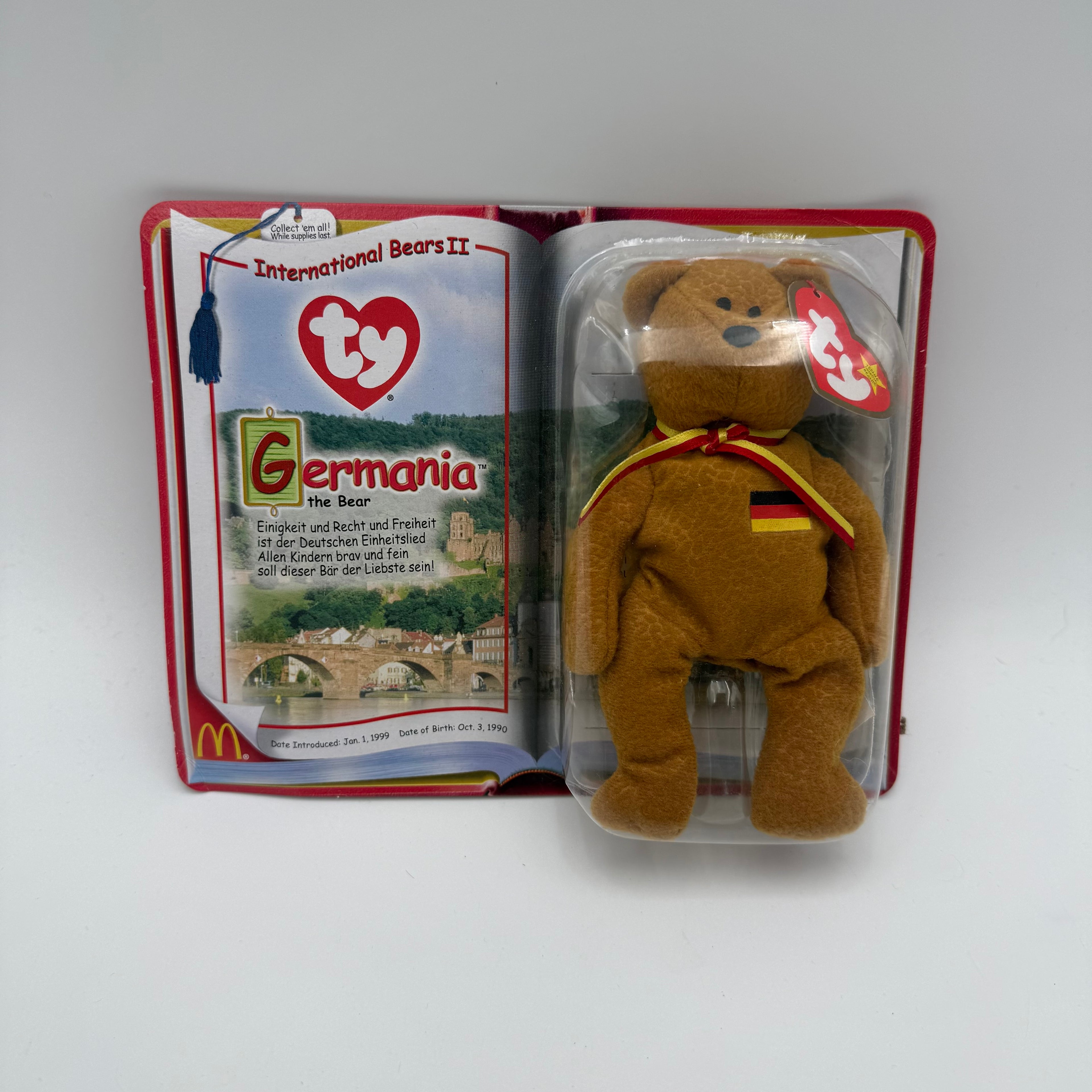 TY Beanie Babies Germania Bear McDonalds Plushy