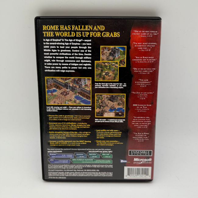 PC CD-Rom Microsoft Age Of Empires 2 Video Game