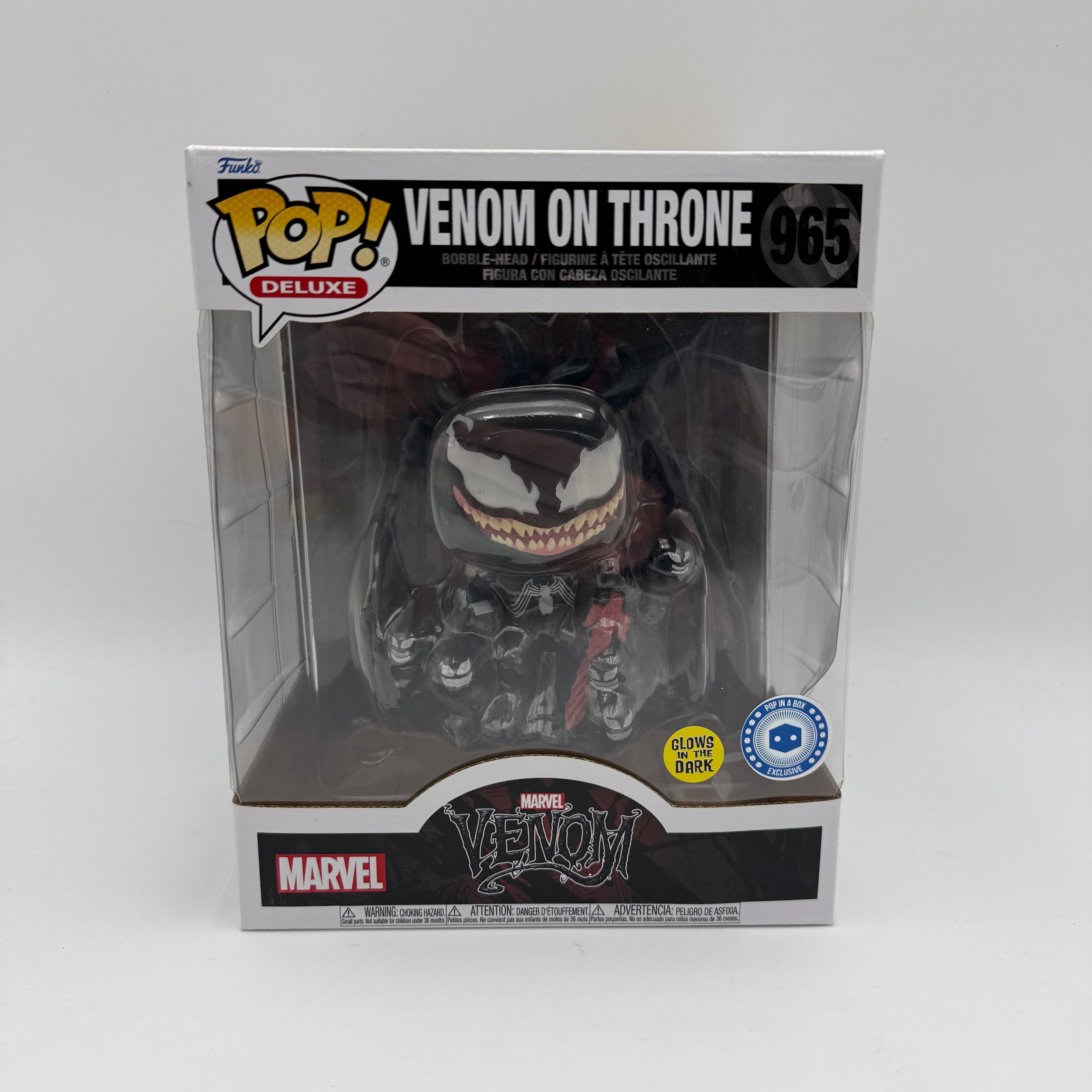 Marvel Funko Pop Venom on Throne 965 Boxed