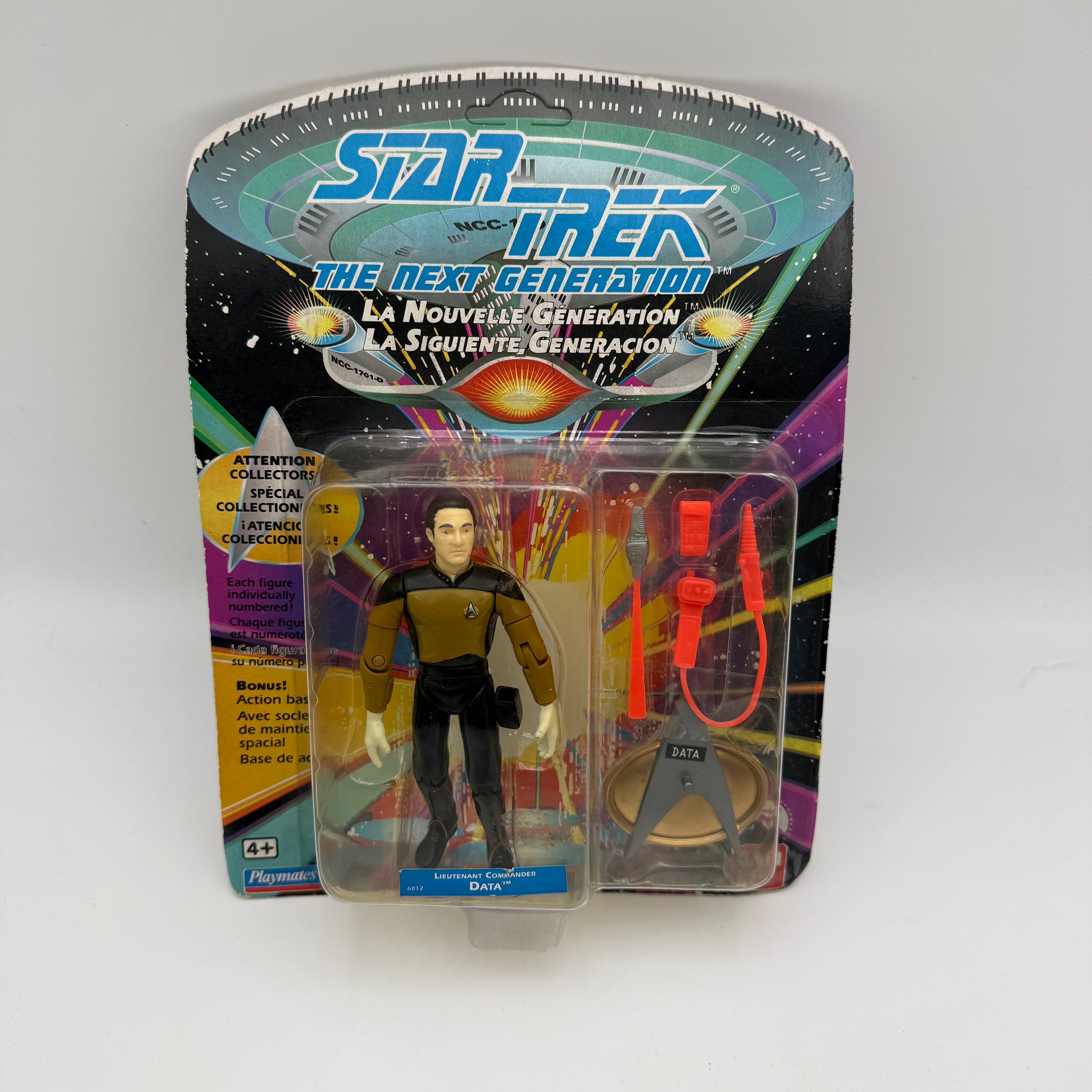 Star Trek Playmates The Next Generation Data Carded Action Figure