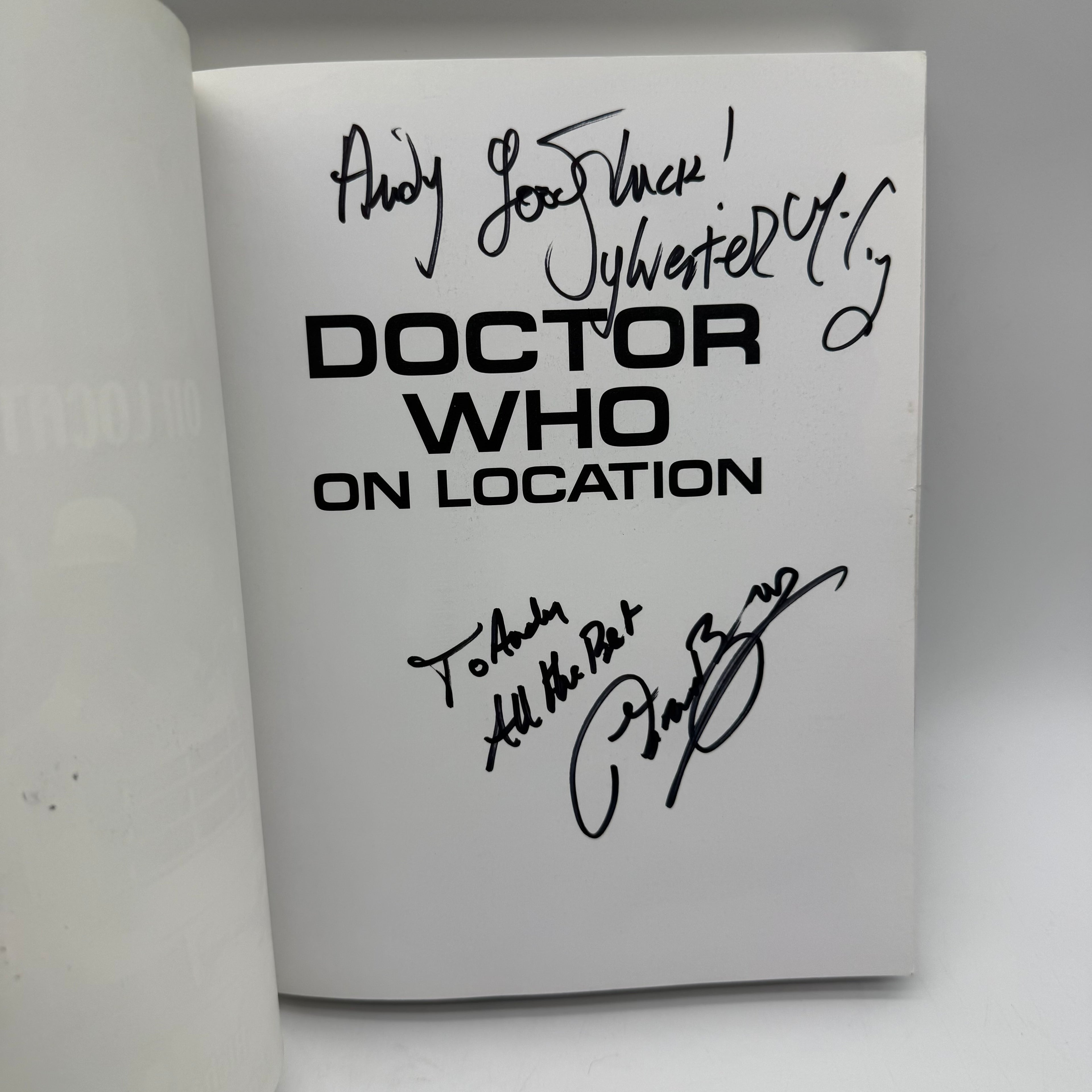 Doctor Who On Location Signed By Sylvester Mccoy / Richard Bignell