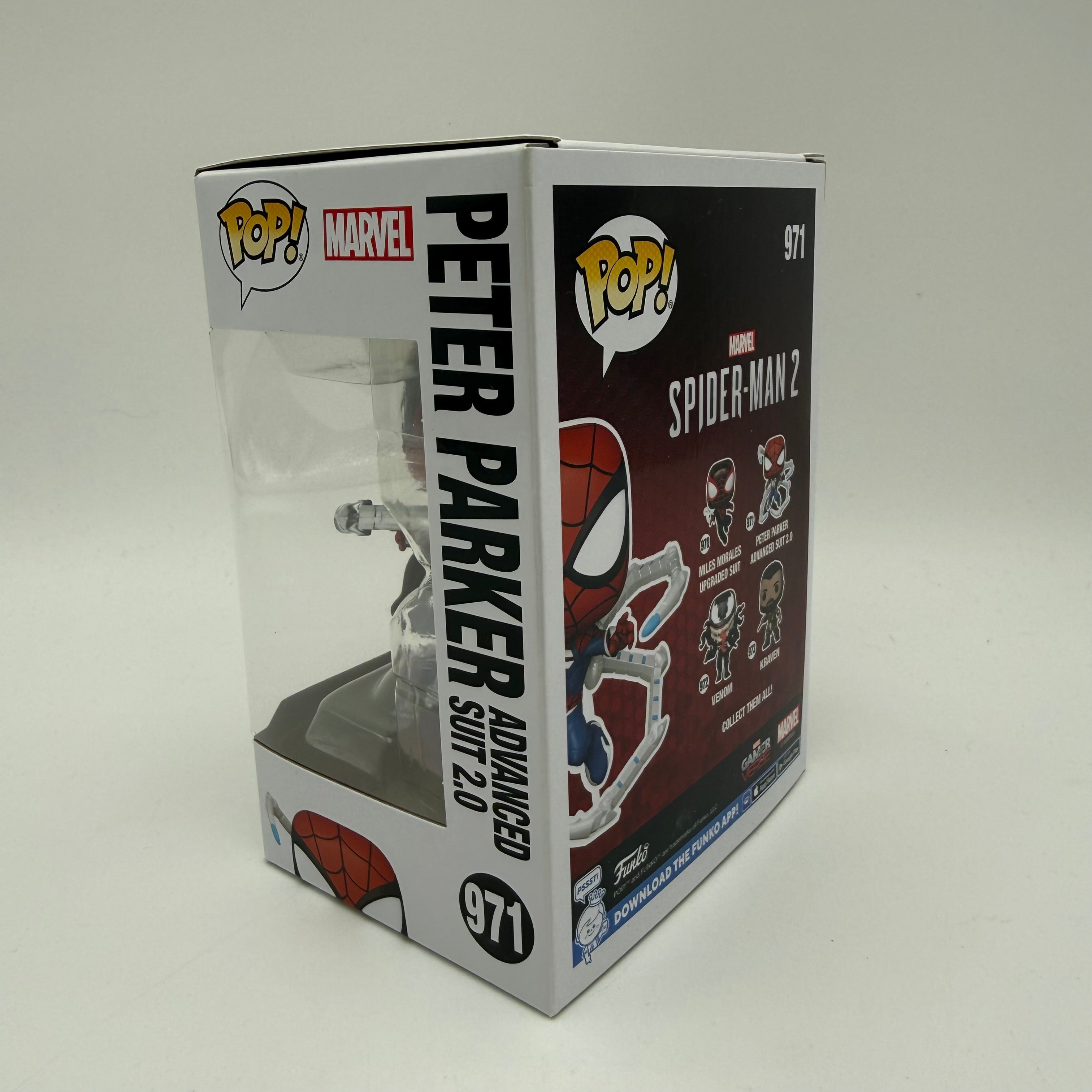 Marvel Funko Pop Peter Parker Advanced Suit 971 Boxed