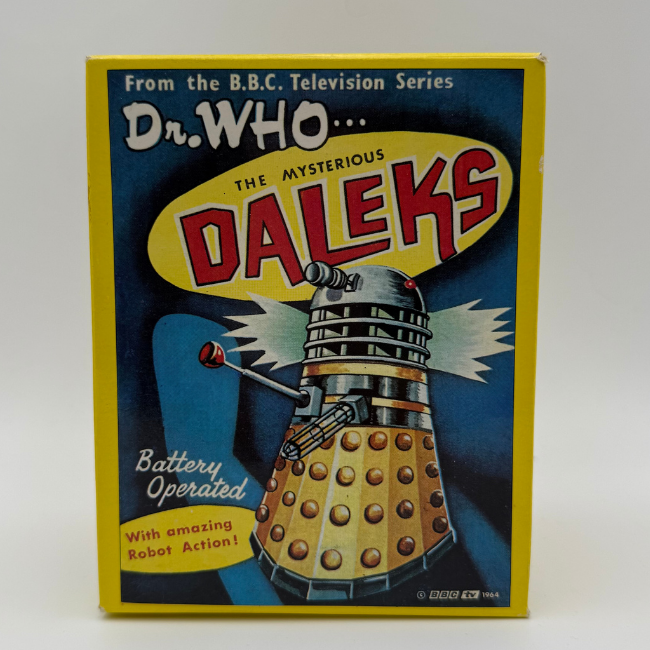 Dr. Who and the Daleks Dapol Black Battery Operated Dalek (incomplete)
