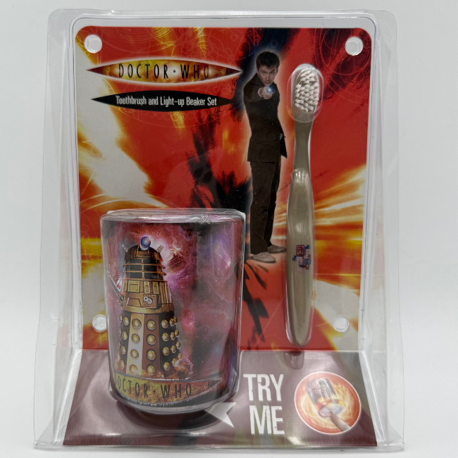Doctor Who Toothbrush and Light-up Beaker set