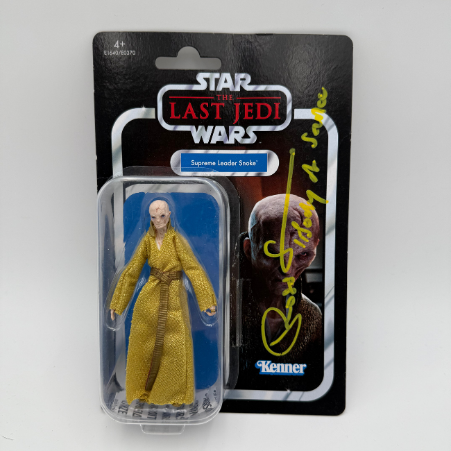 Star Wars The Vintage Collection Supreme Leader Snoke Signed Ross Sambridge (snoke Double)