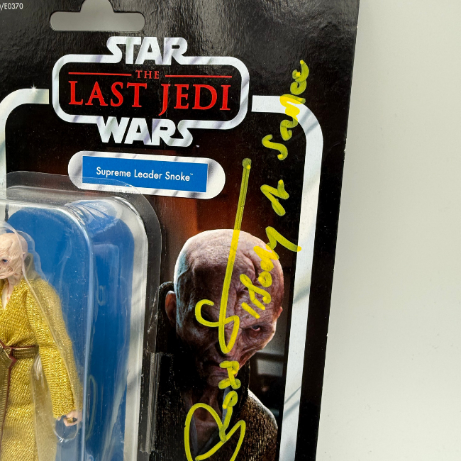 Star Wars The Vintage Collection Supreme Leader Snoke Signed Ross Sambridge (snoke Double)