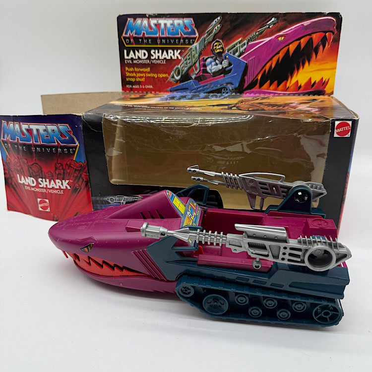 Mattel MOTU 'Masters of the Universe Landshark 1984 Action Figure Boxed