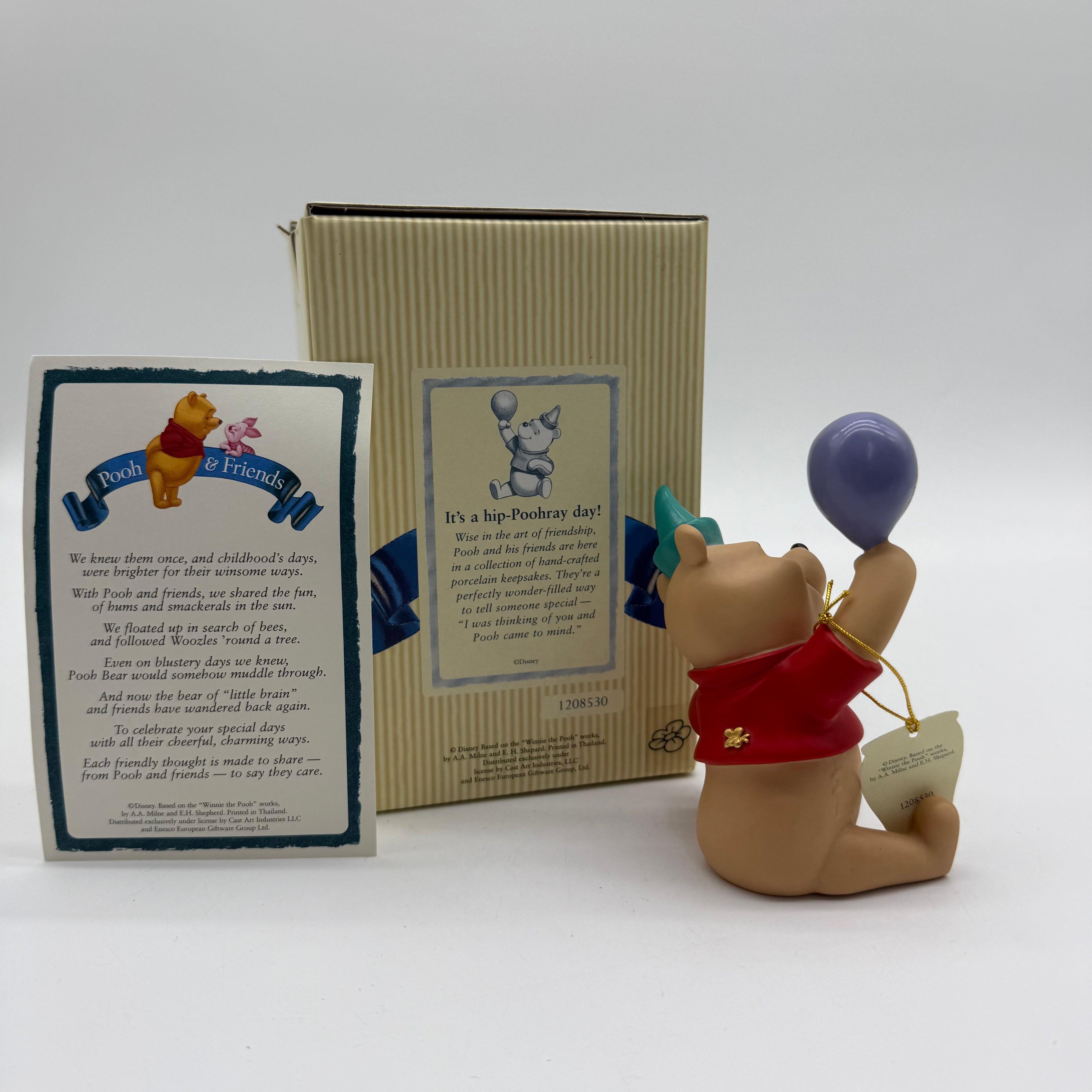 Disney Pooh & Friends Eeyore ‘It’s a hip-poohray day!’ Figurine - VGC