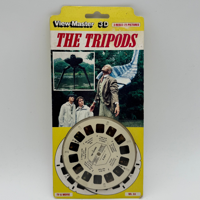The Tripods View Master 1984 Vintage 3 Reel Set on Card
