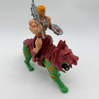 Masters of the Universe 1981 Battle Cat and He-Man Complete