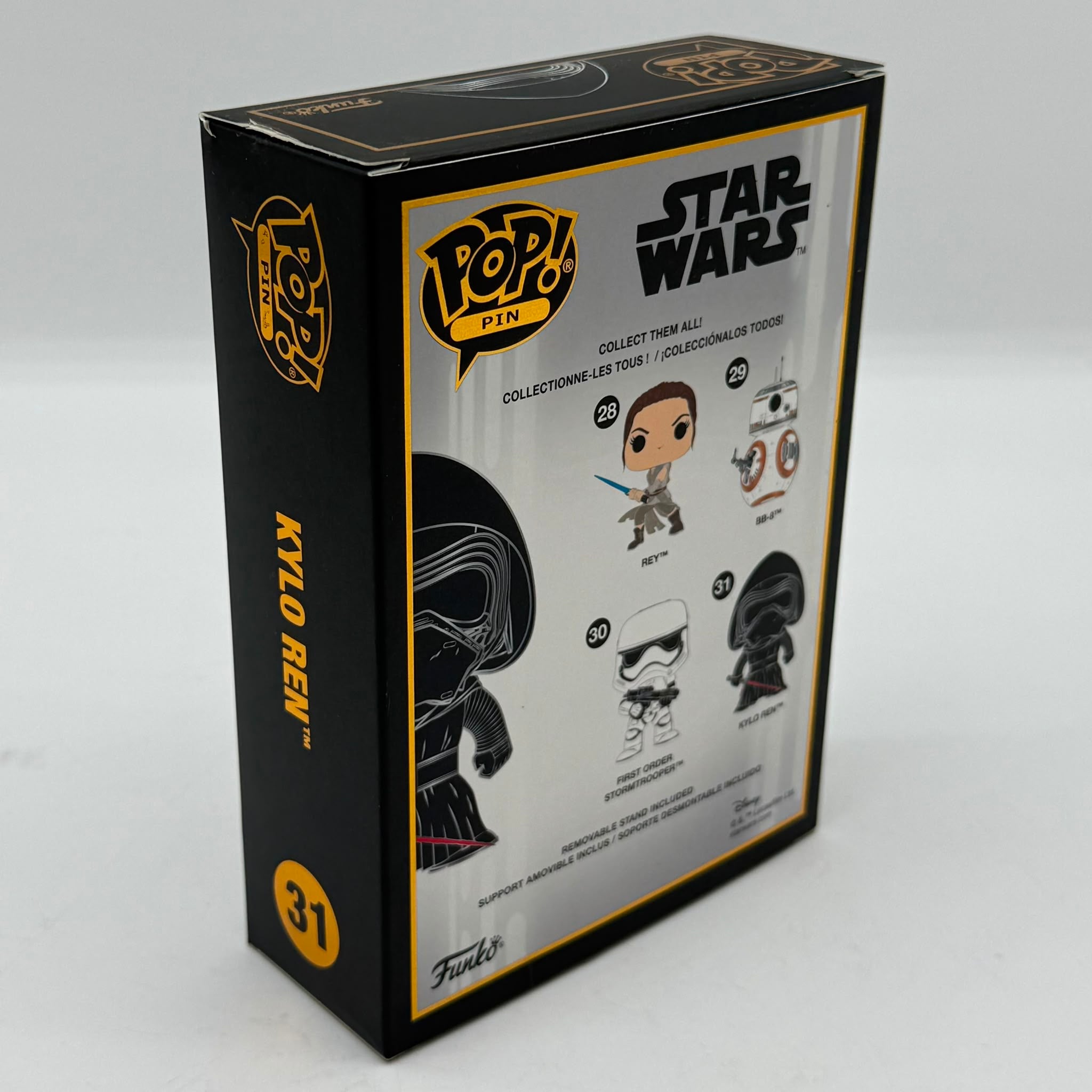 Star Wars Funko Pop Pin Kylo Ren 31 Signed by James Taylor
