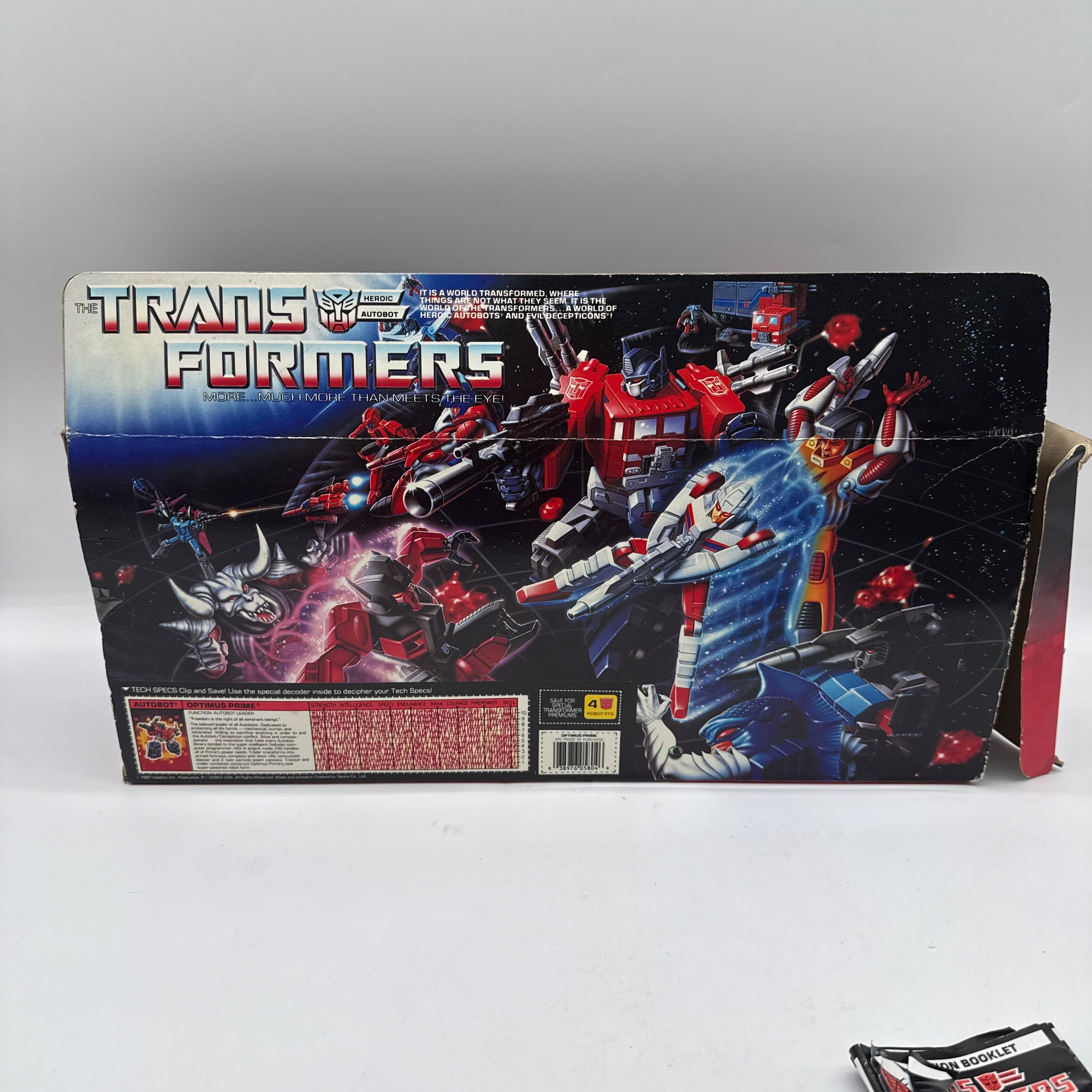 Transformers G1 Powermaster Optimus Prime Complete With Box